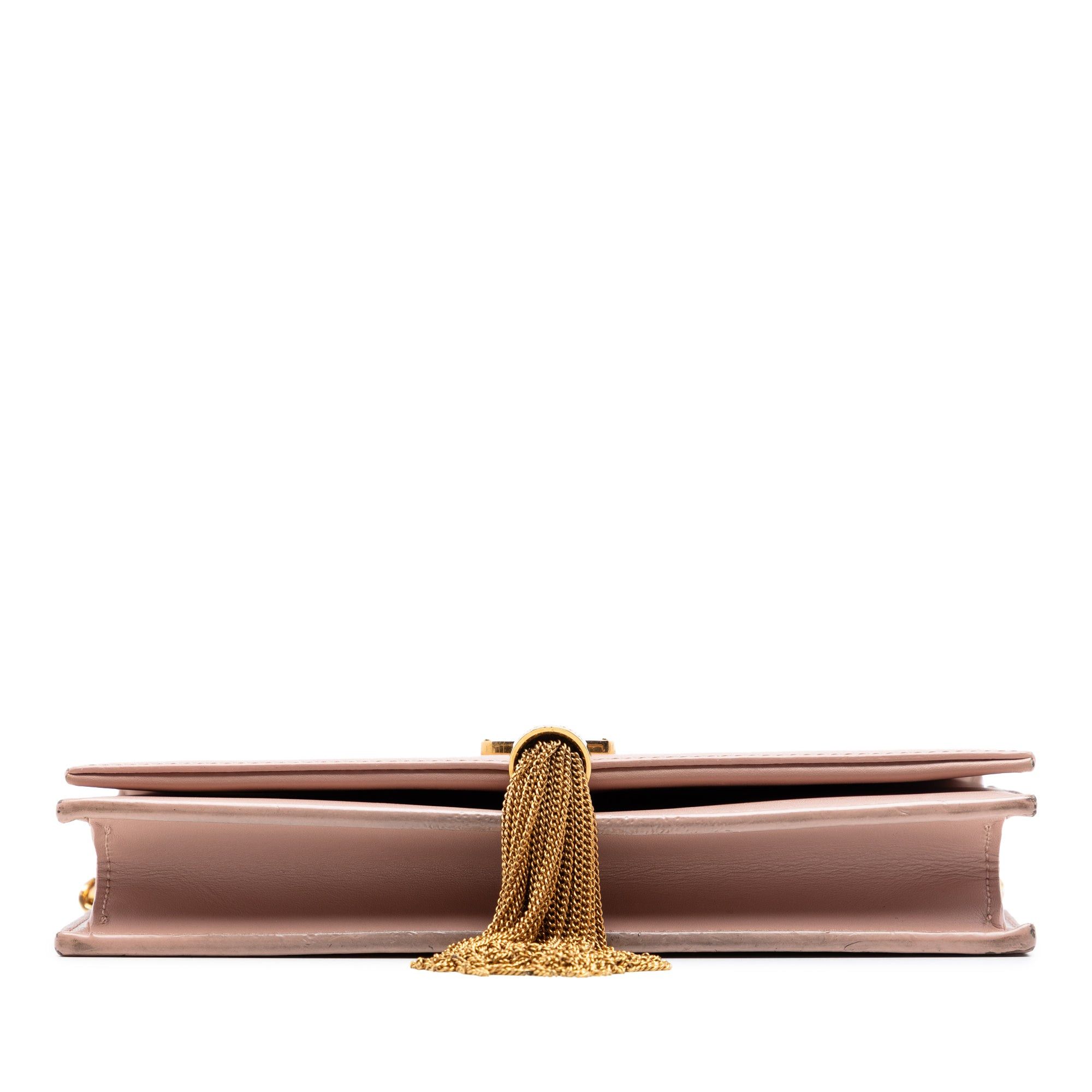 Saint Laurent Paris Smooth Calfskin Monogram Kate Tassel Wallet on Chain Size ONE SIZE - 3 Thumbnail