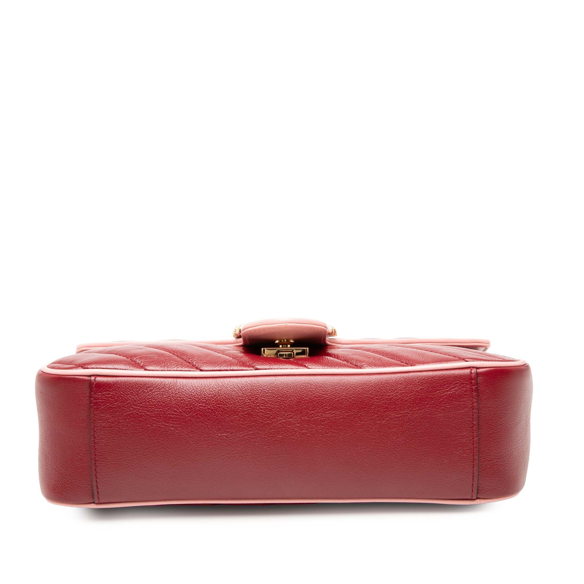 Gucci Medium GG Marmont Matelasse Diagonal Leather Torchon Shoulder Bag Size ONE SIZE - 3 Thumbnail