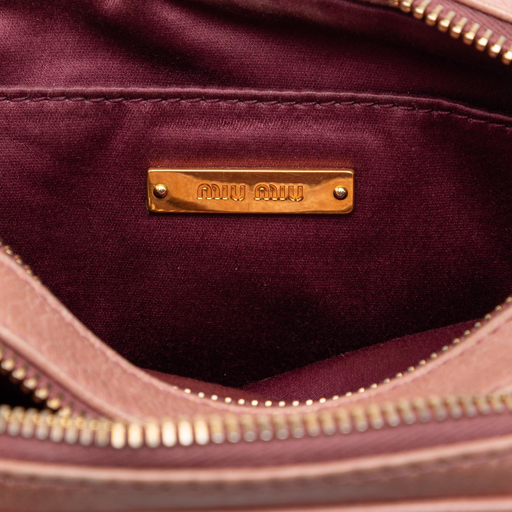 Miu Miu Matelasse Nappa Double Zip Camera Bag Size ONE SIZE - 5 Thumbnail