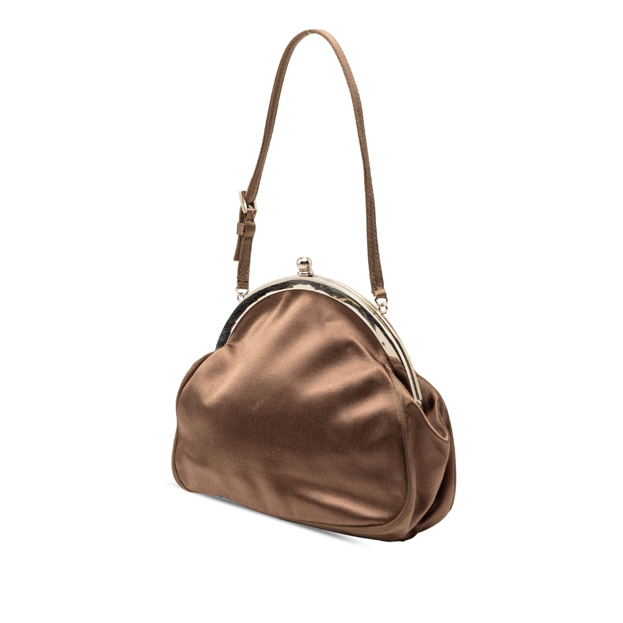 Prada Satin Kiss Lock Handbag Size ONE SIZE - 2 Thumbnail