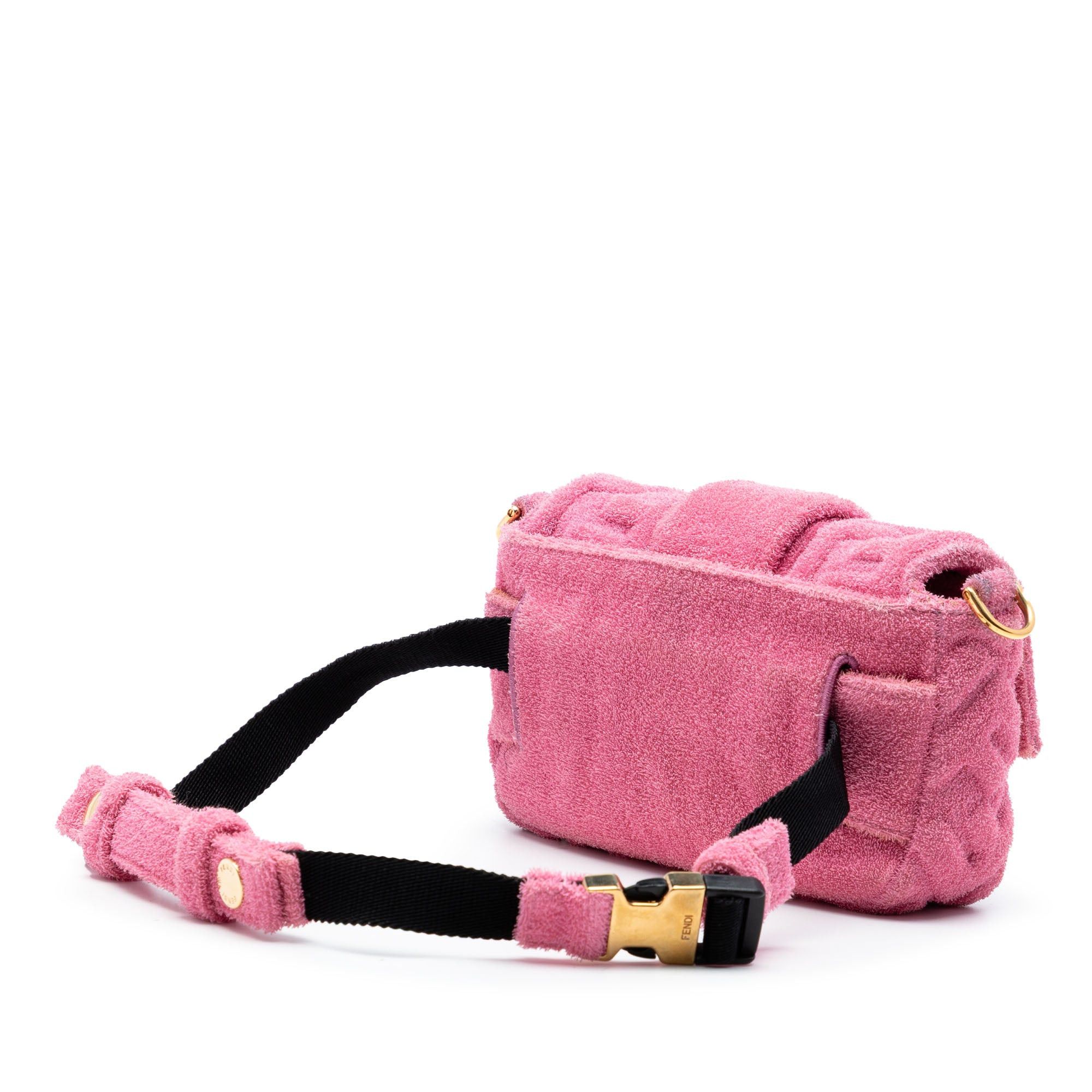 Fendi Embossed Terry Cloth FF 1974 Convertible Belt Baguette Size ONE SIZE - 2 Thumbnail