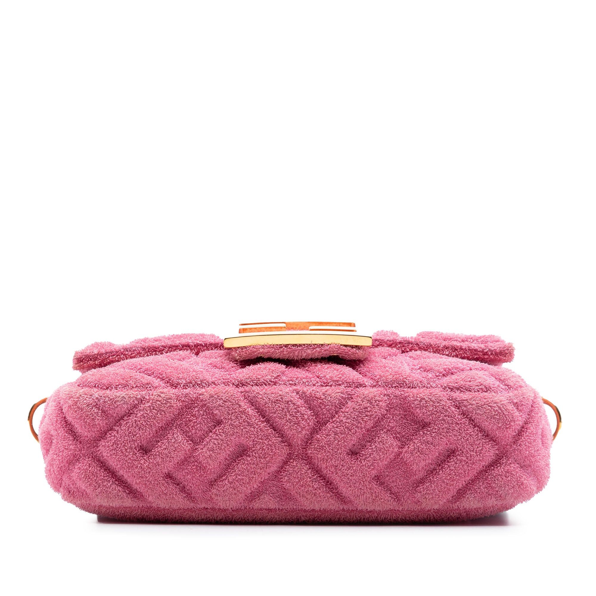 Fendi Embossed Terry Cloth FF 1974 Convertible Belt Baguette Size ONE SIZE - 3 Thumbnail