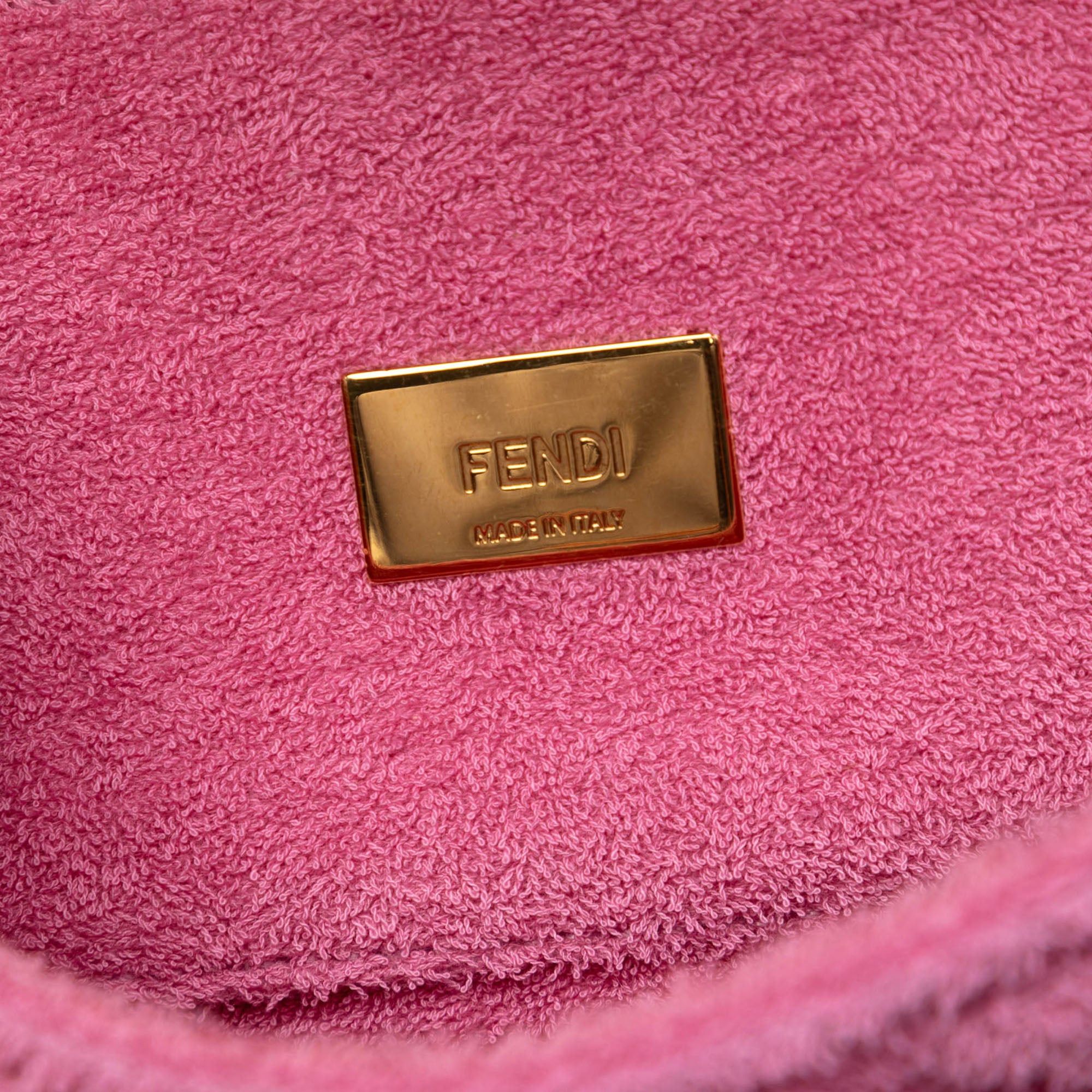 Fendi Embossed Terry Cloth FF 1974 Convertible Belt Baguette Size ONE SIZE - 5 Thumbnail
