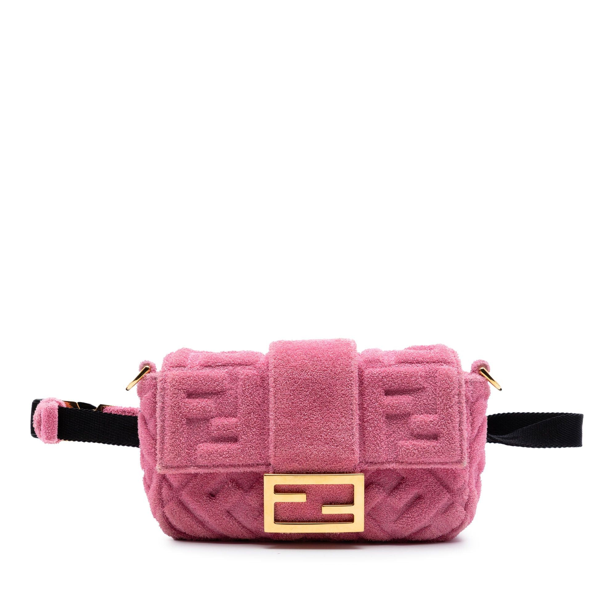 Fendi Embossed Terry Cloth FF 1974 Convertible Belt Baguette Size ONE SIZE - 8 Thumbnail