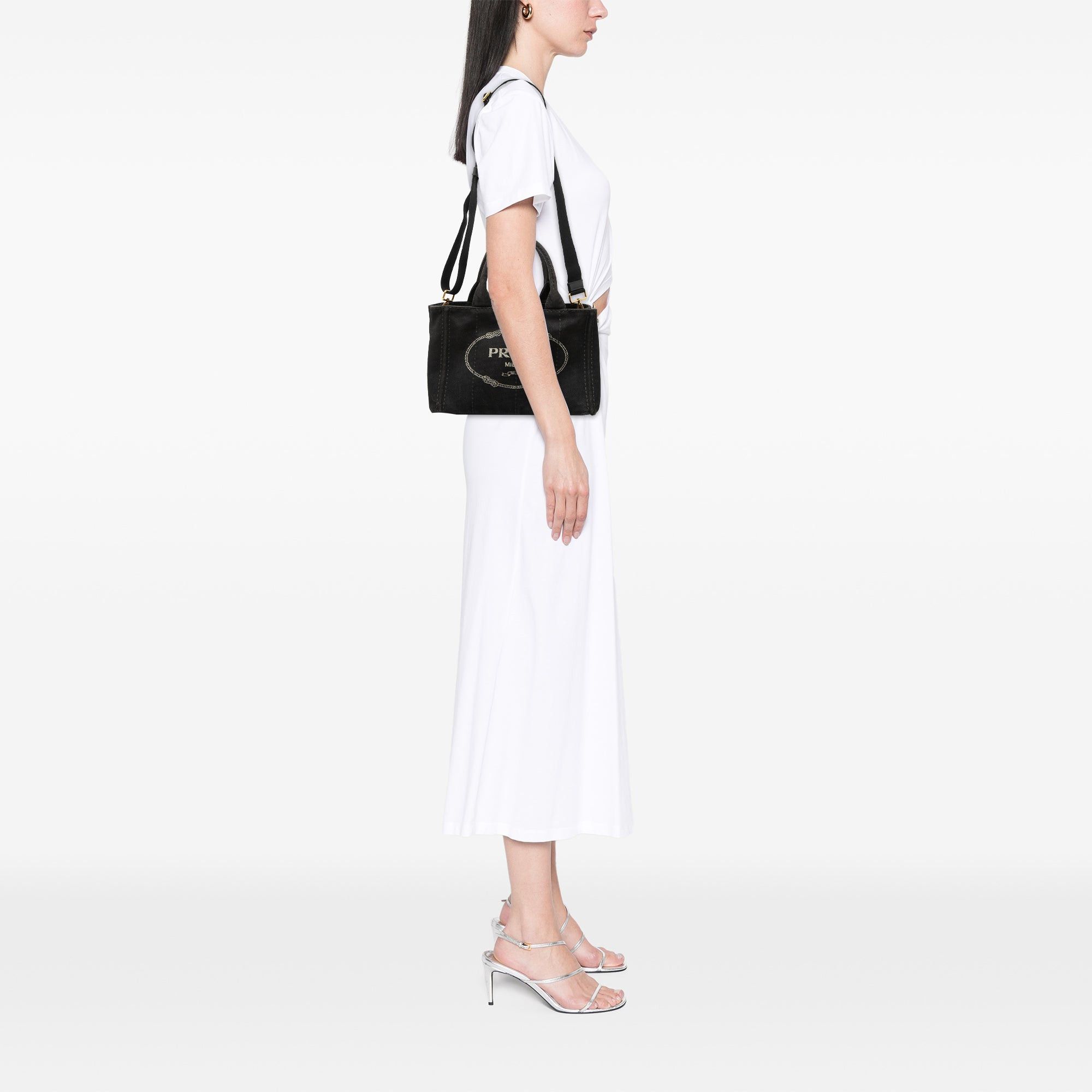 Prada Small Canvas Canapa Logo Satchel Size ONE SIZE - 6 Thumbnail