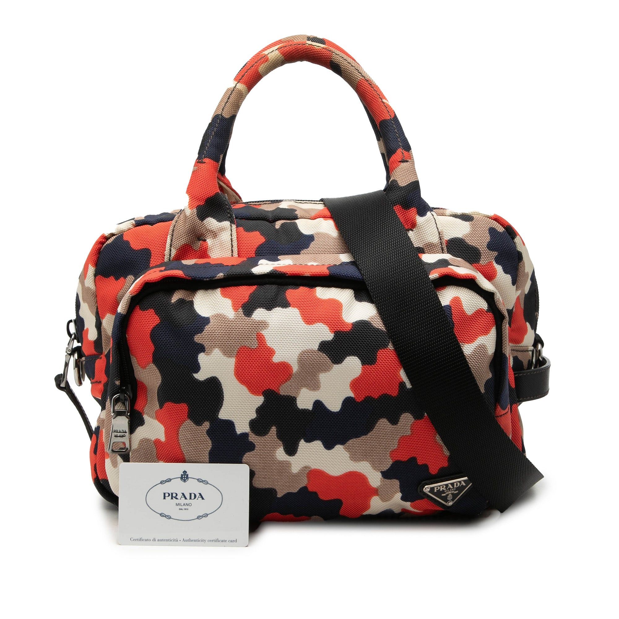 Prada Canvas Camouflage Cordura Satchel Size ONE SIZE - 10 Thumbnail