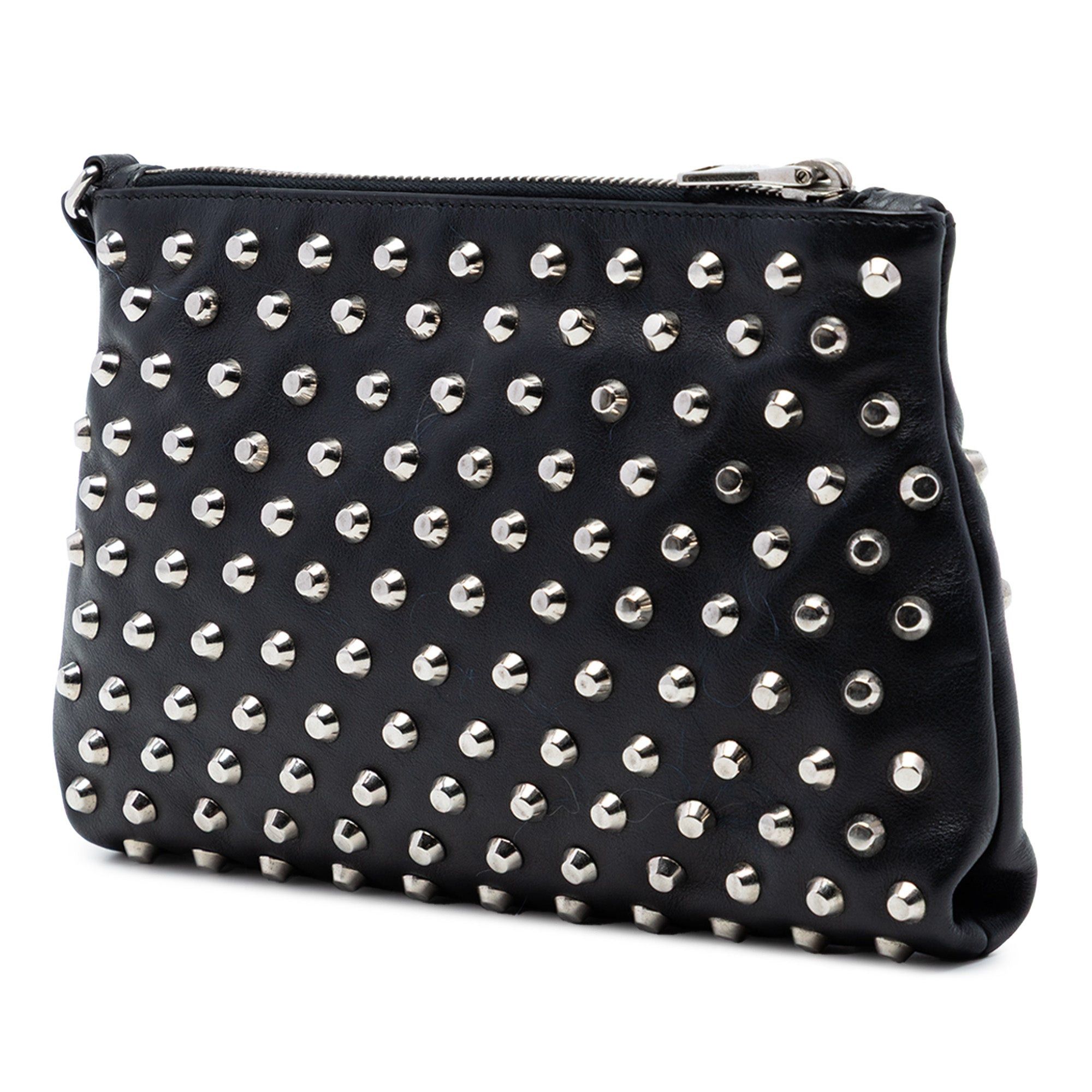 Prada Studded Leather Clutch Size ONE SIZE - 2 Thumbnail