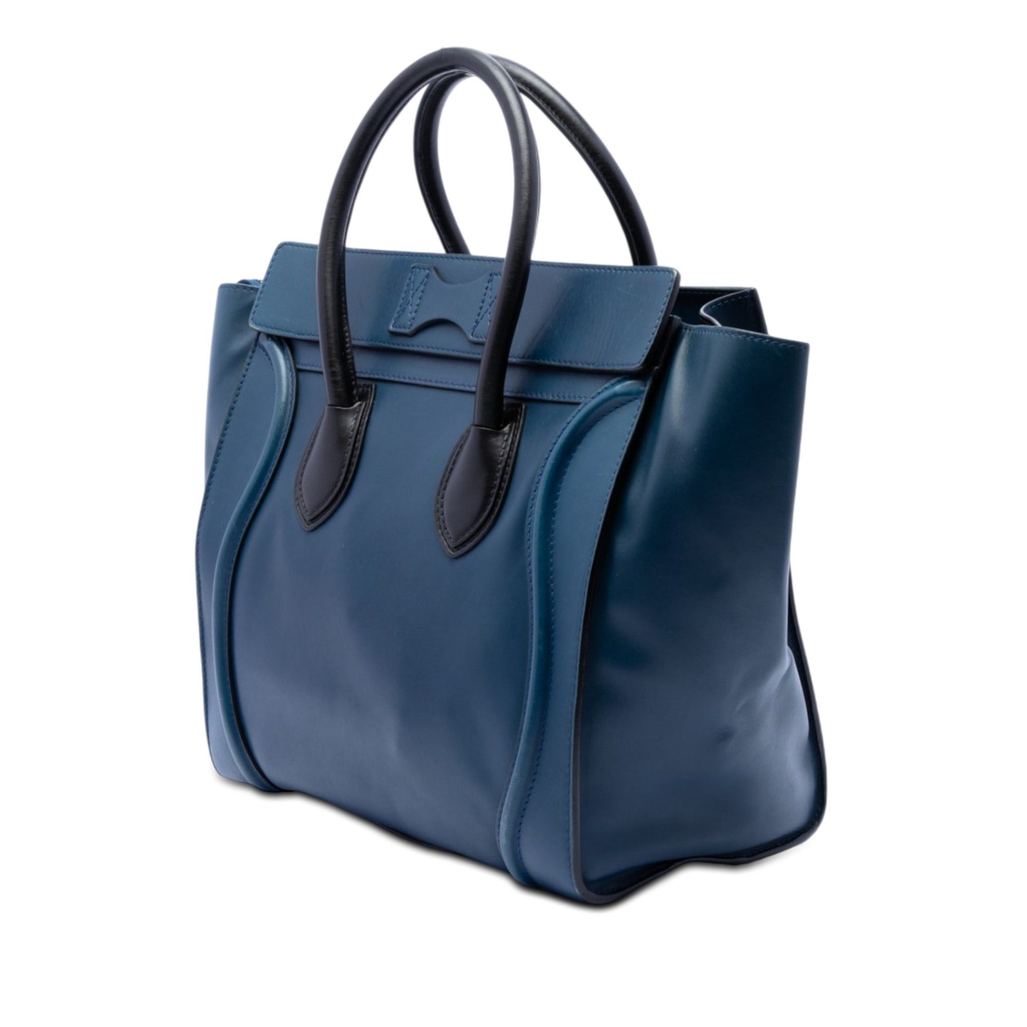 Celine Mini Bicolor Leather Luggage Tote Size ONE SIZE - 2 Thumbnail