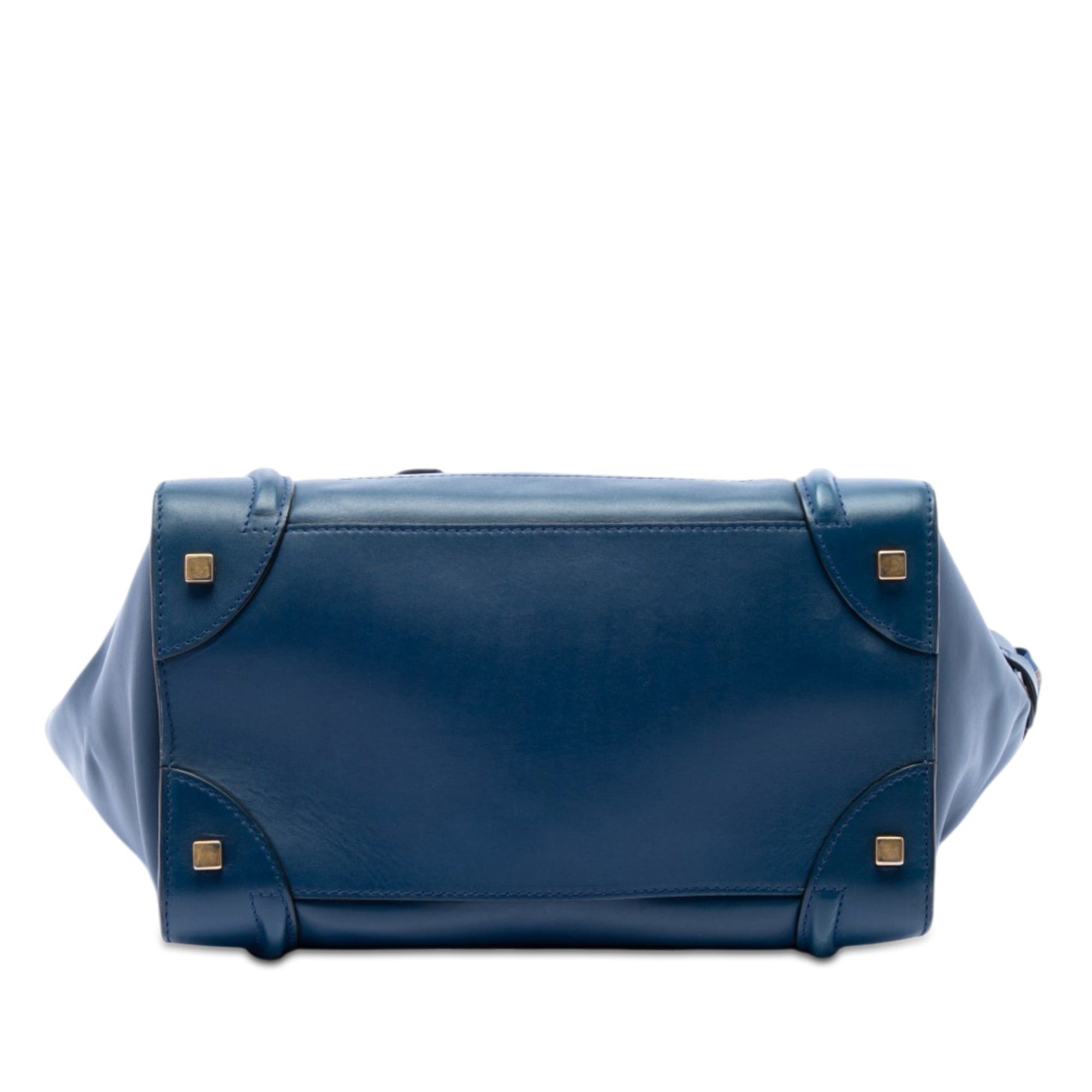 Celine Mini Bicolor Leather Luggage Tote Size ONE SIZE - 3 Thumbnail