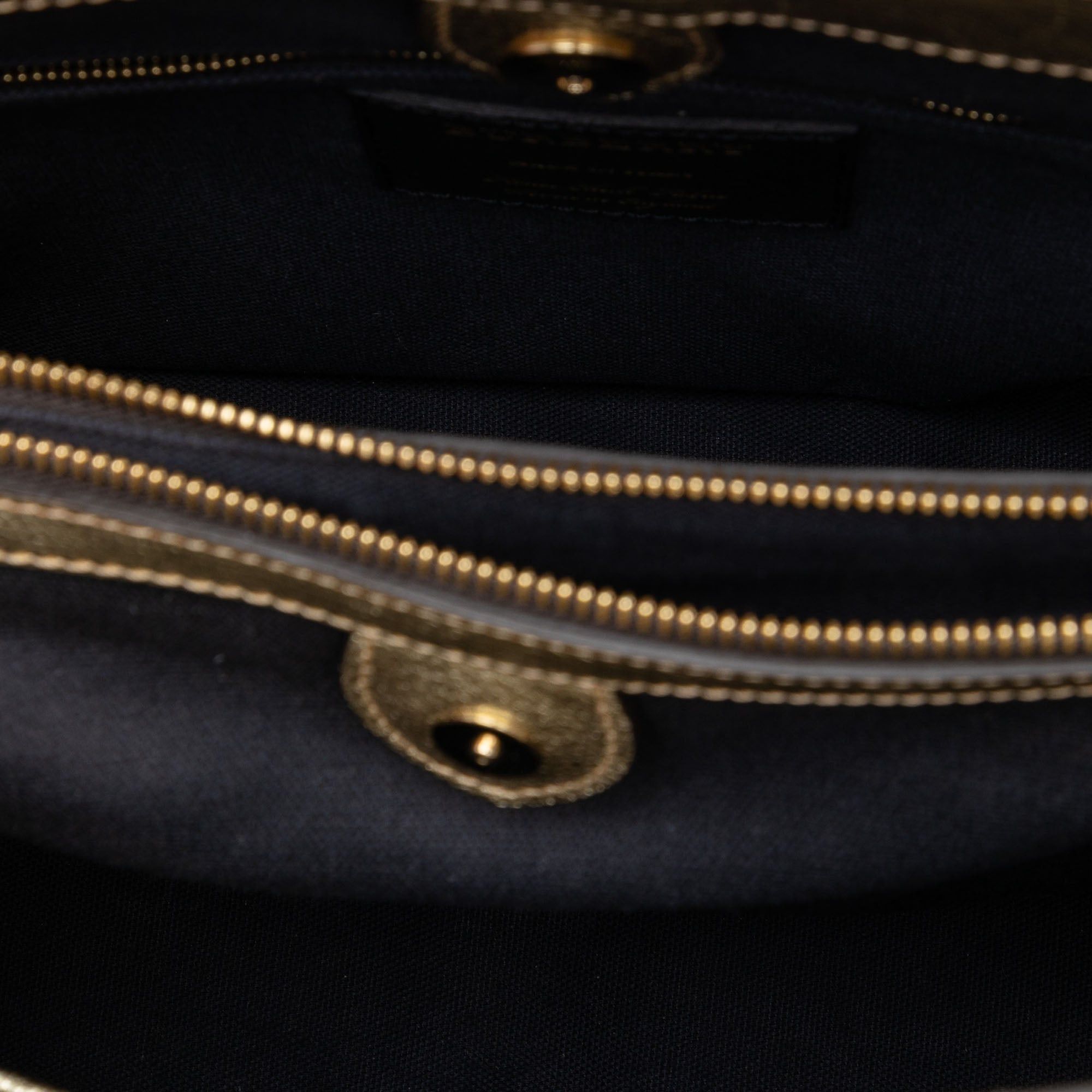 Burberry Medium Metallic Leather and House Check Banner Satchel Size ONE SIZE - 4 Thumbnail