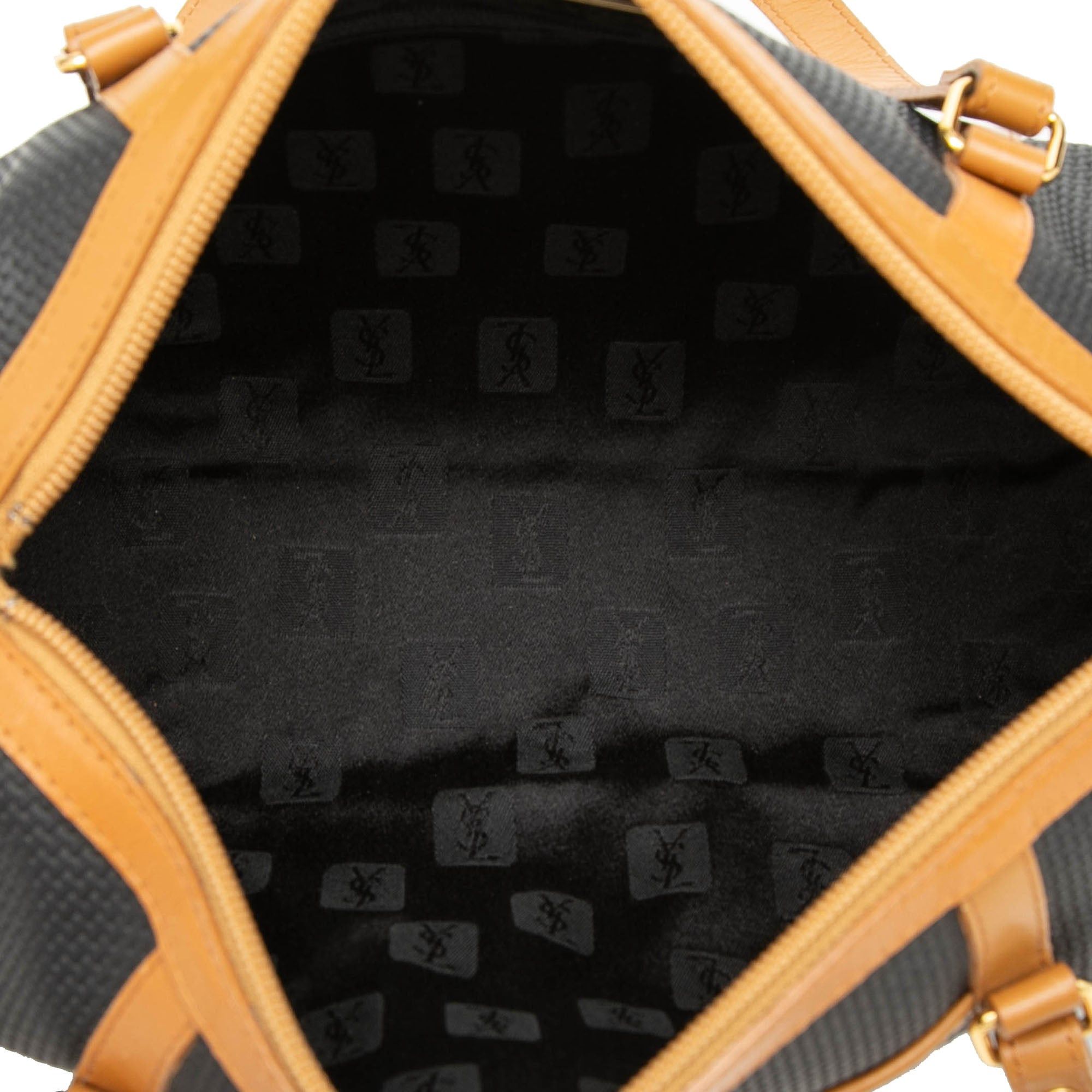 Saint Laurent Paris Weave Canvas Boston Bag Size ONE SIZE - 4 Thumbnail