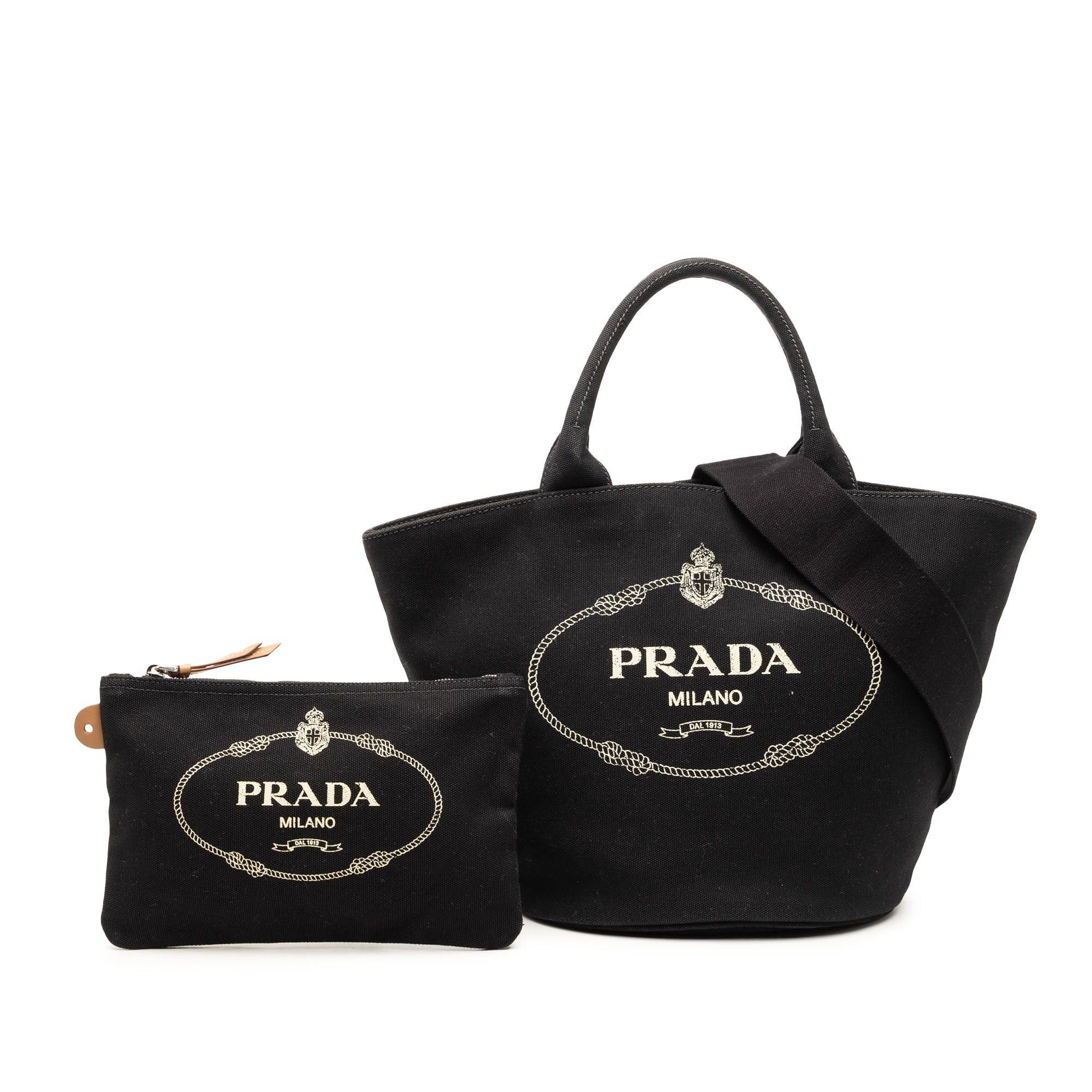 Prada Canvas Canapa Logo Satchel Size ONE SIZE - 7 Thumbnail
