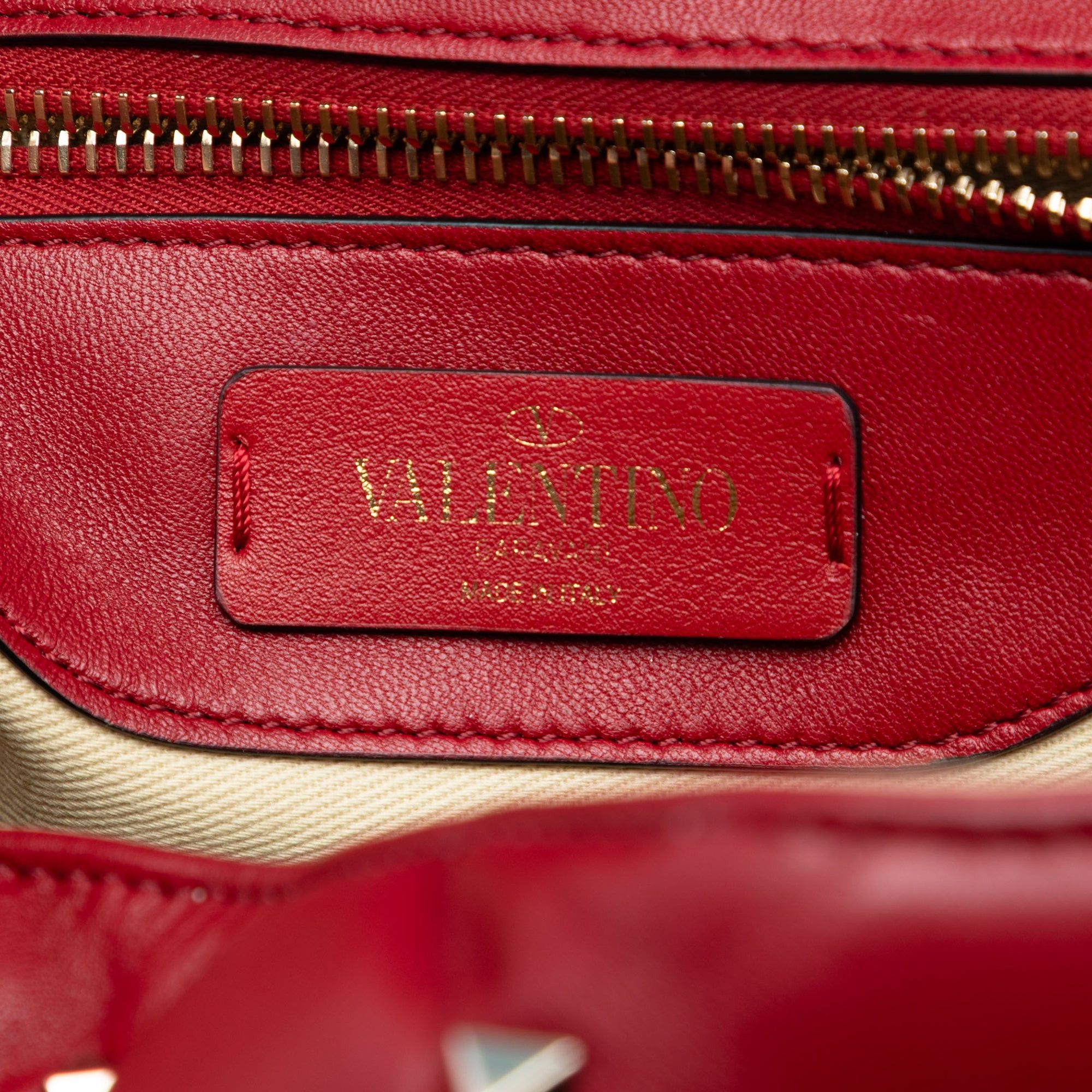 Valentino Medium Lambskin Candystud Top Handle Satchel Size ONE SIZE - 5 Thumbnail