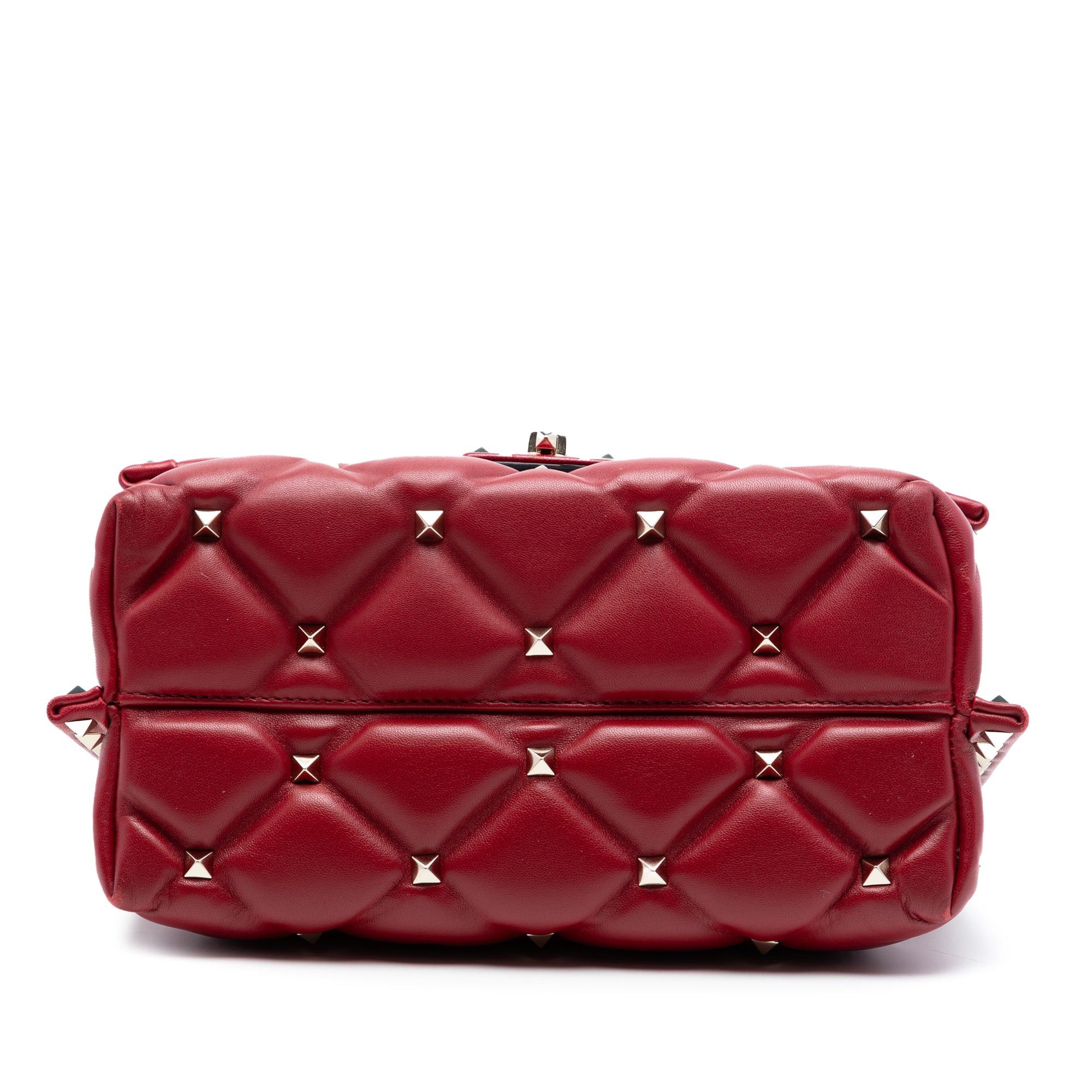 Valentino Medium Lambskin Candystud Top Handle Satchel Size ONE SIZE - 3 Thumbnail