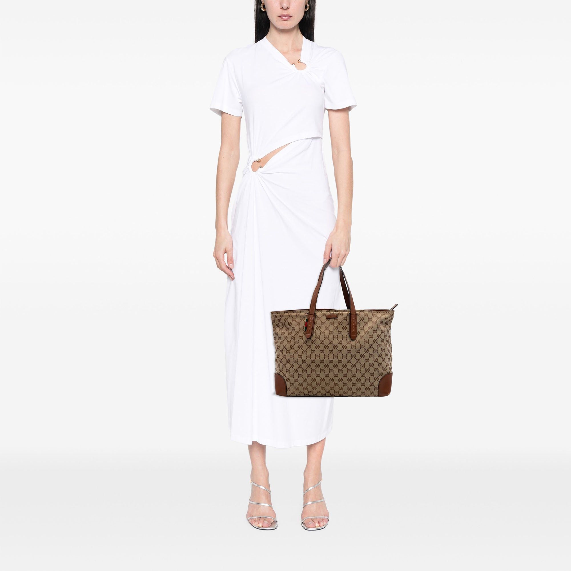Gucci GG Canvas Web Tote Size ONE SIZE - 7 Thumbnail