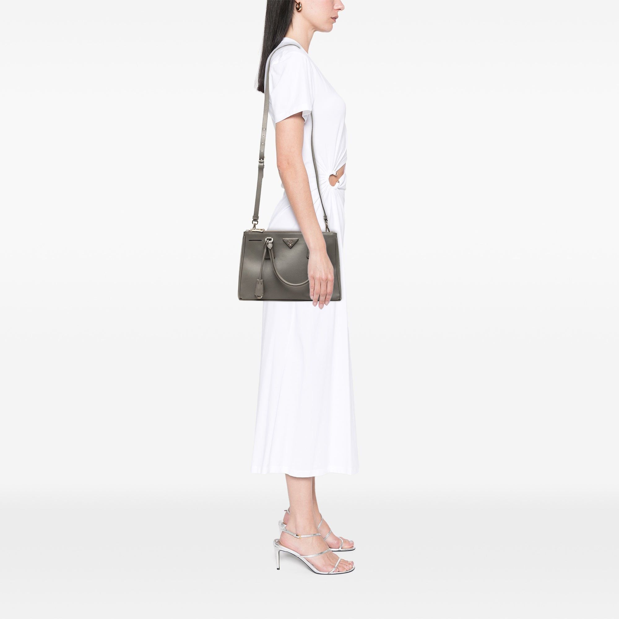 Prada Medium Saffiano Lux Galleria Double Zip Satchel Size ONE SIZE - 6 Thumbnail