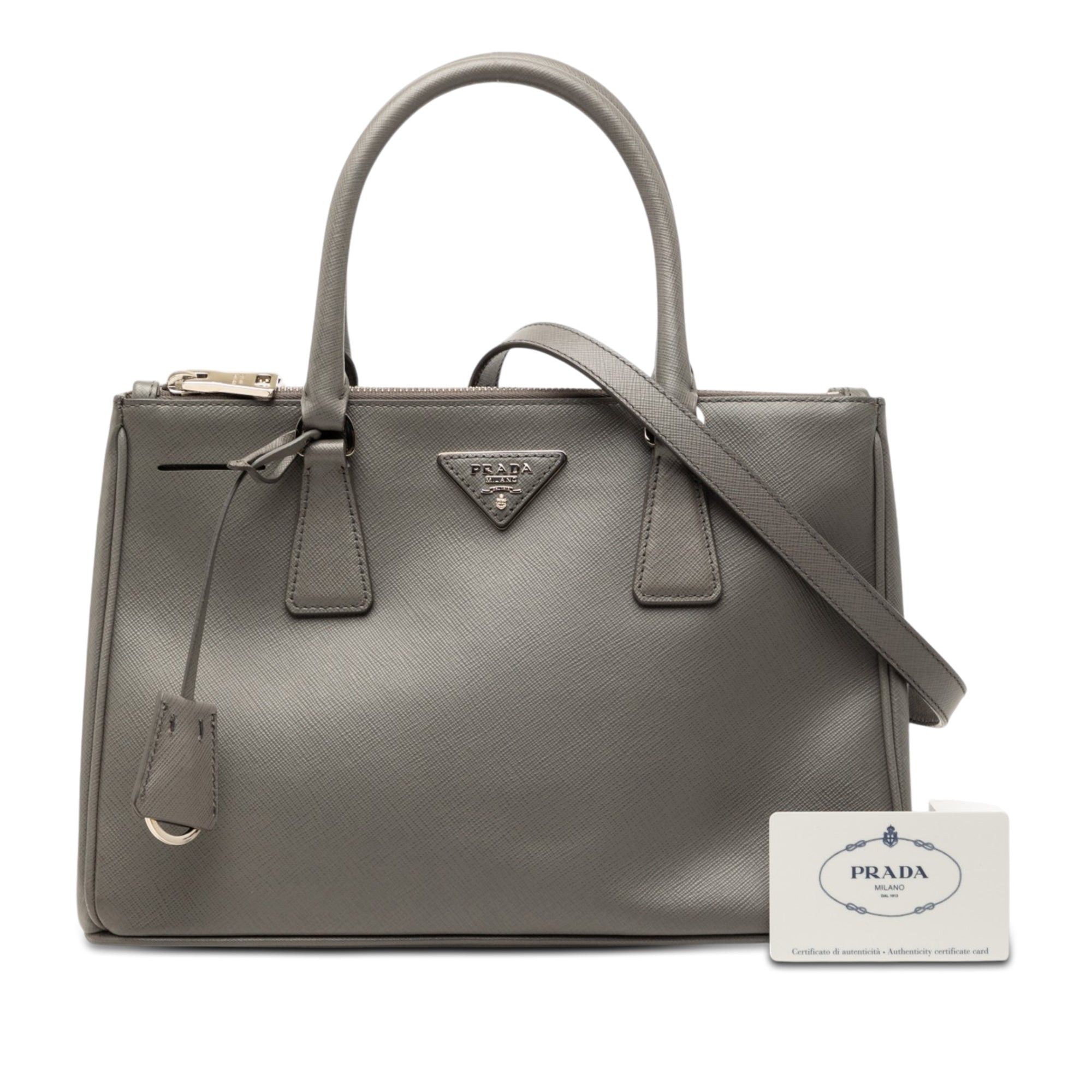 Prada Medium Saffiano Lux Galleria Double Zip Satchel Size ONE SIZE - 7 Thumbnail