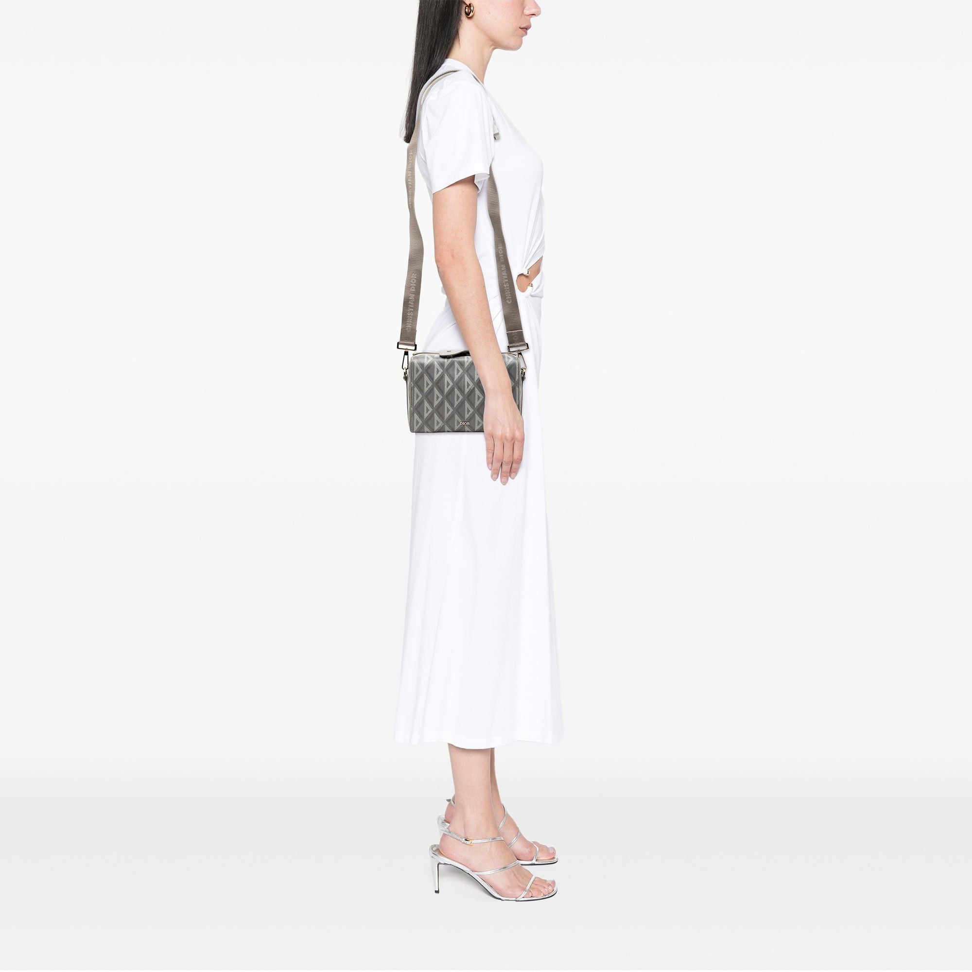 Dior CD Diamond Coated Canvas Lingot 22 Bag Size ONE SIZE - 7 Thumbnail