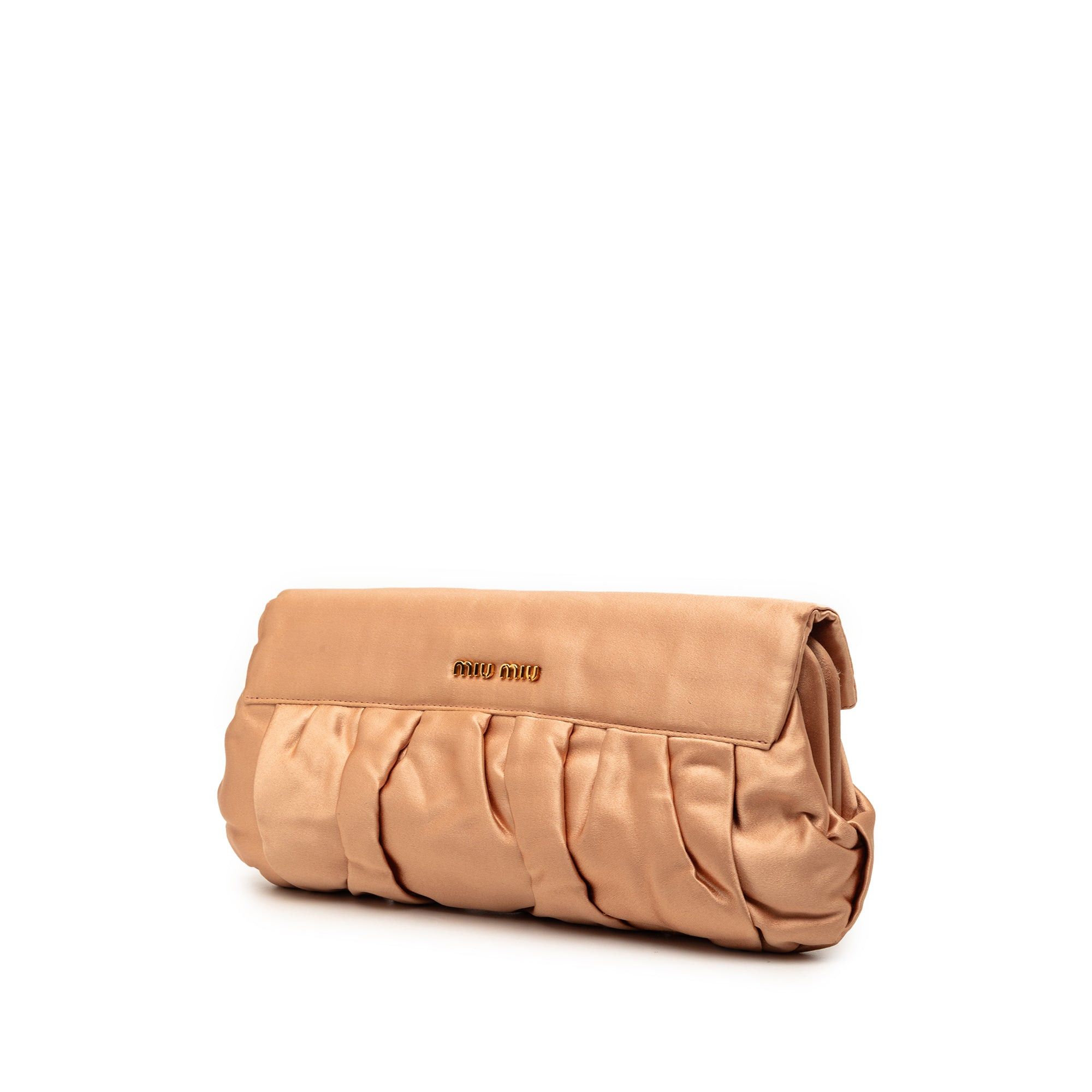 Miu Miu Pleated Satin Flap Clutch Size ONE SIZE - 2 Thumbnail
