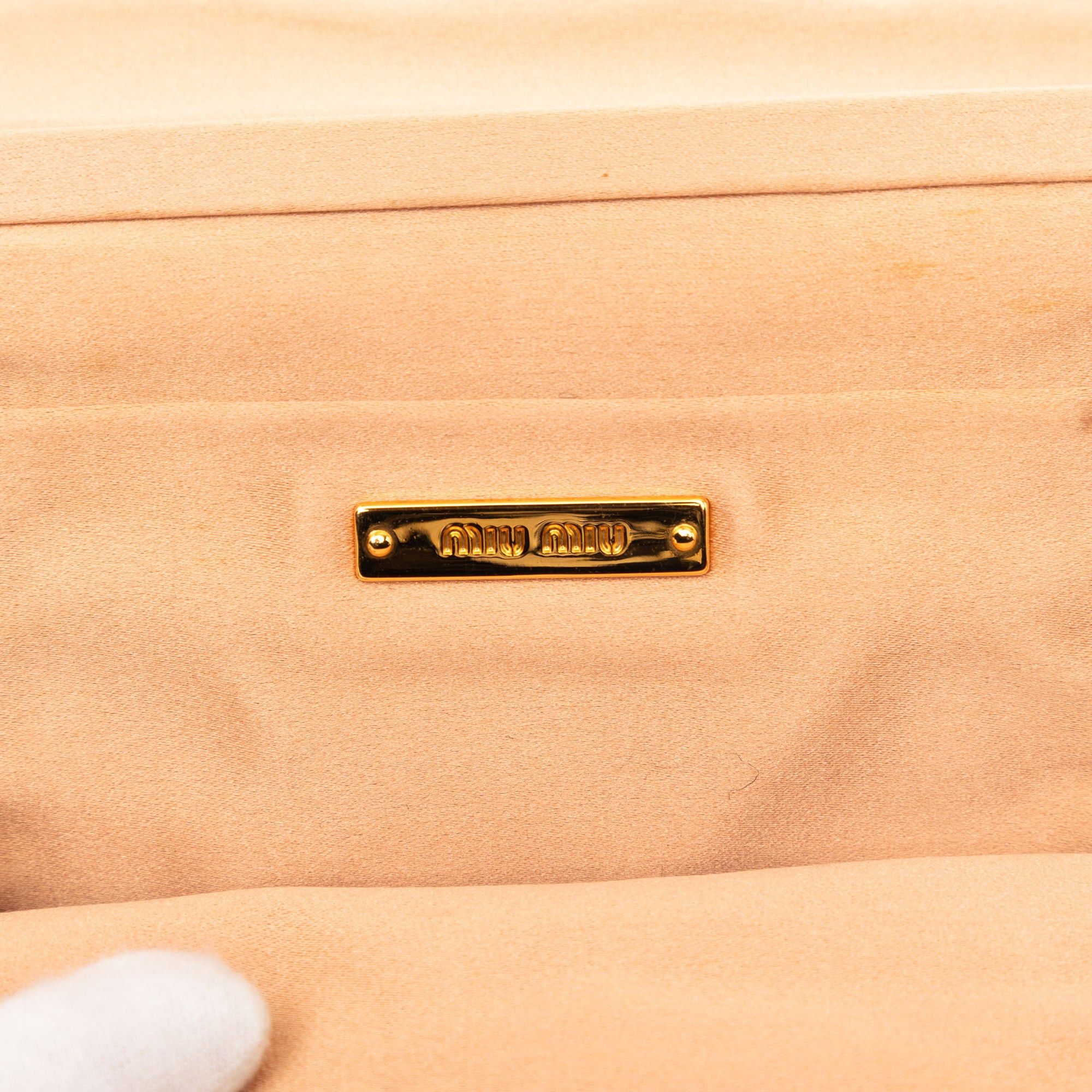 Miu Miu Pleated Satin Flap Clutch Size ONE SIZE - 5 Thumbnail