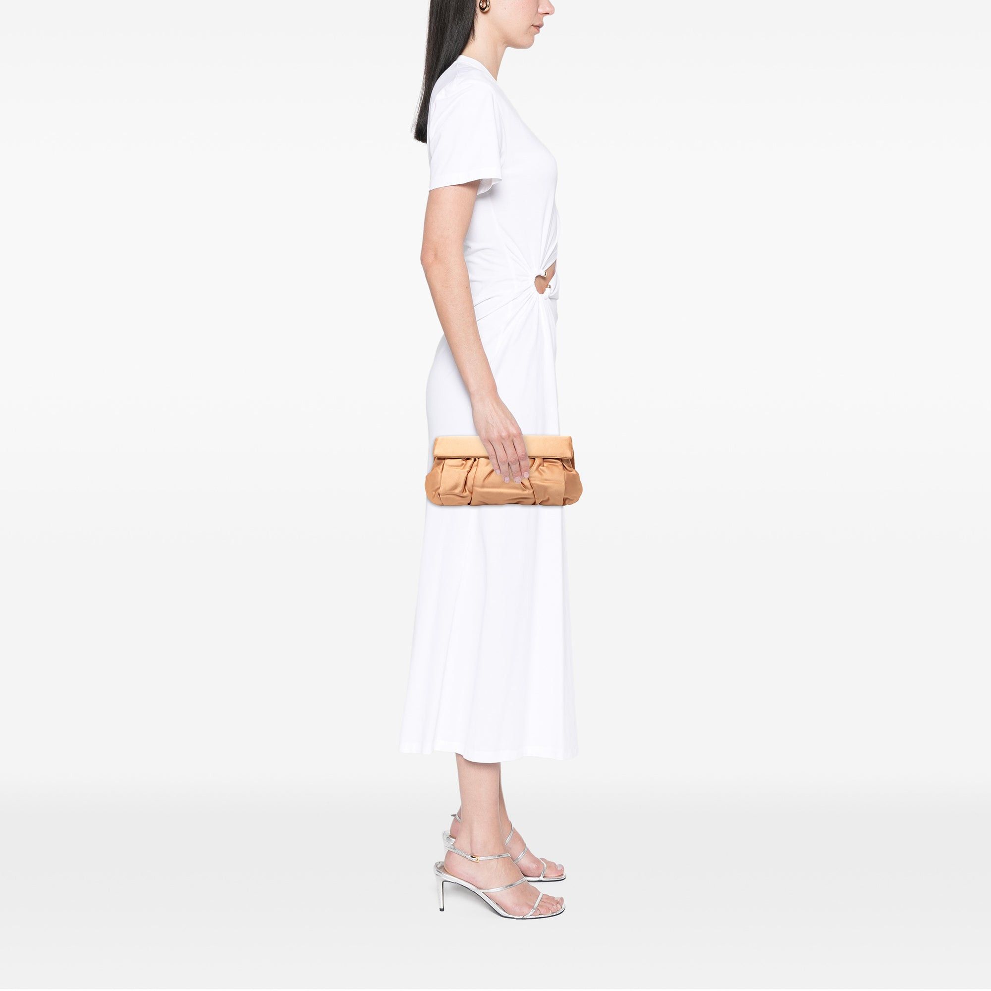 Miu Miu Pleated Satin Flap Clutch Size ONE SIZE - 6 Thumbnail