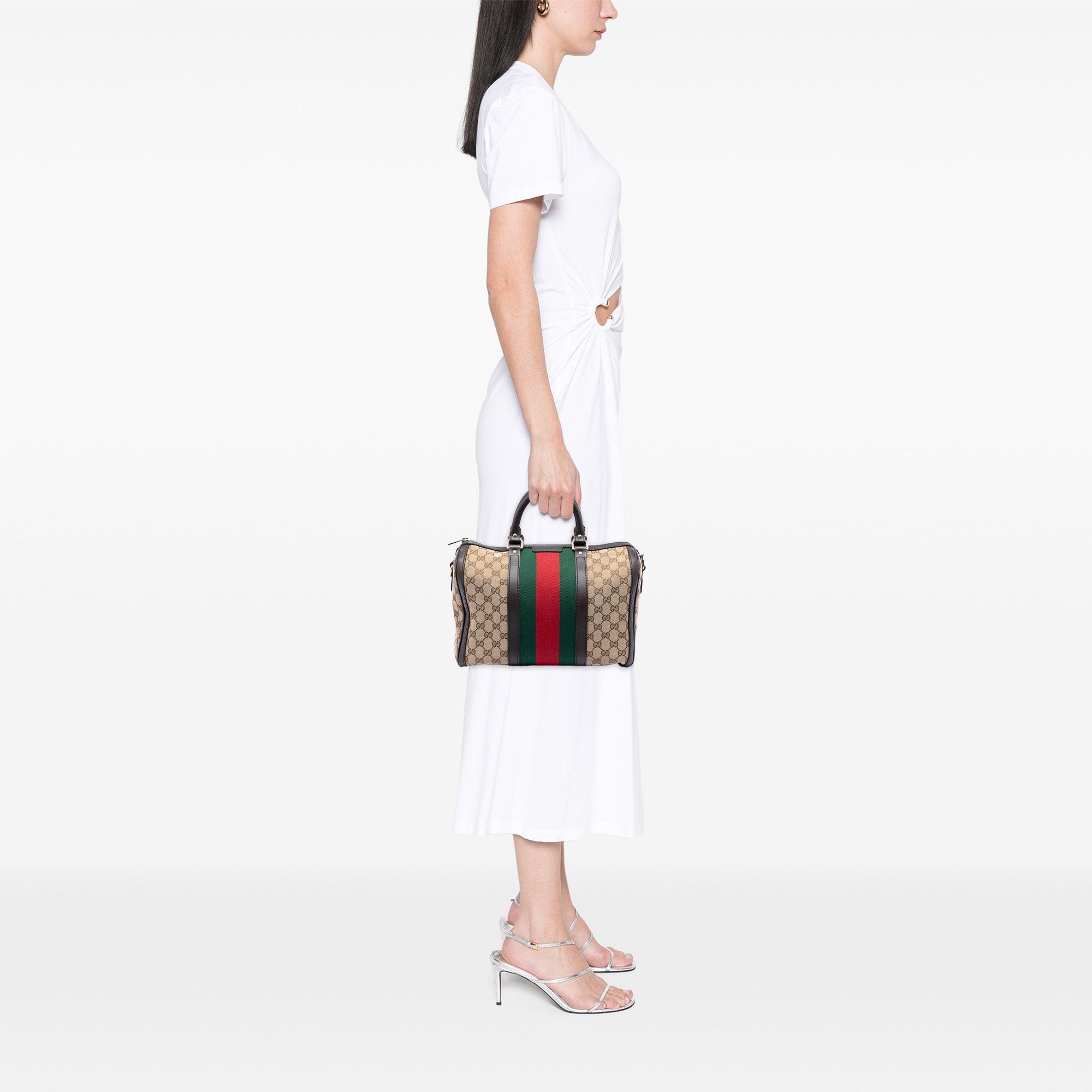 Gucci Medium GG Canvas Web Joy Boston Bag Size ONE SIZE - 7 Thumbnail