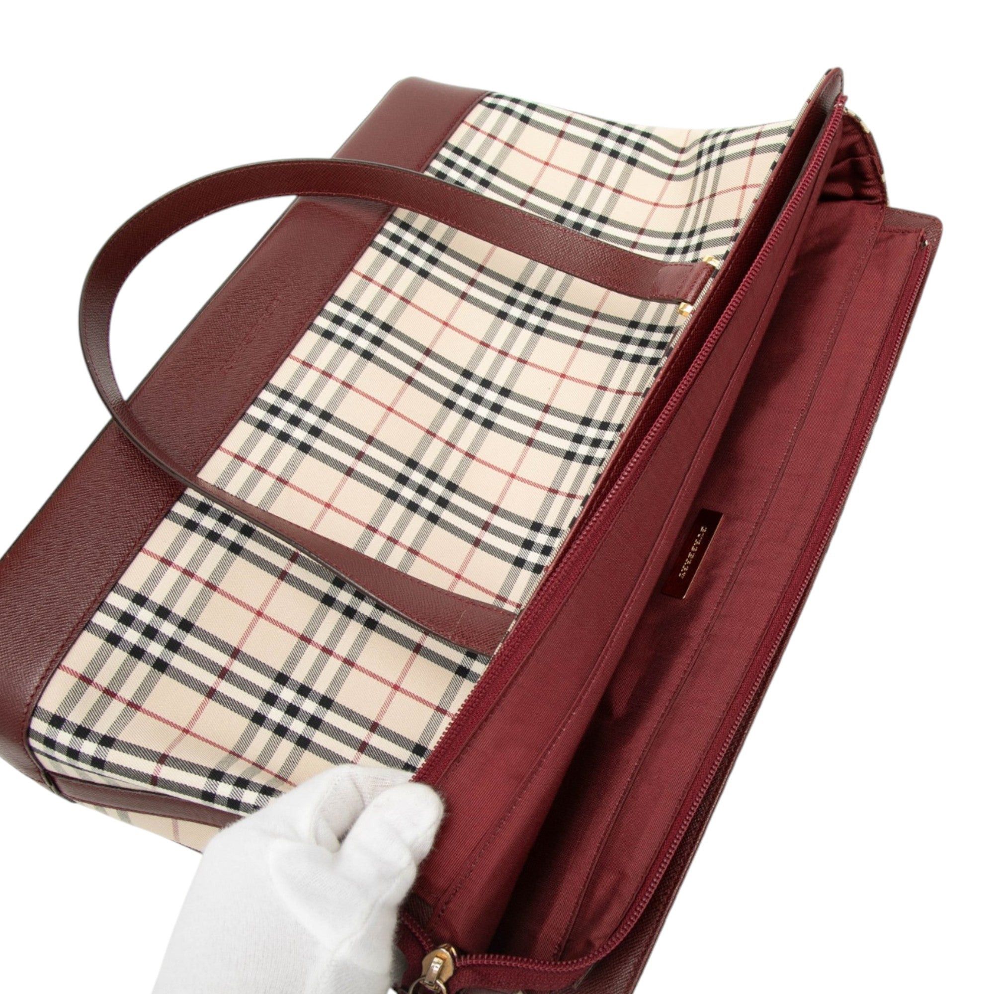 Burberry House Check Canvas Tote Size ONE SIZE - 6 Thumbnail
