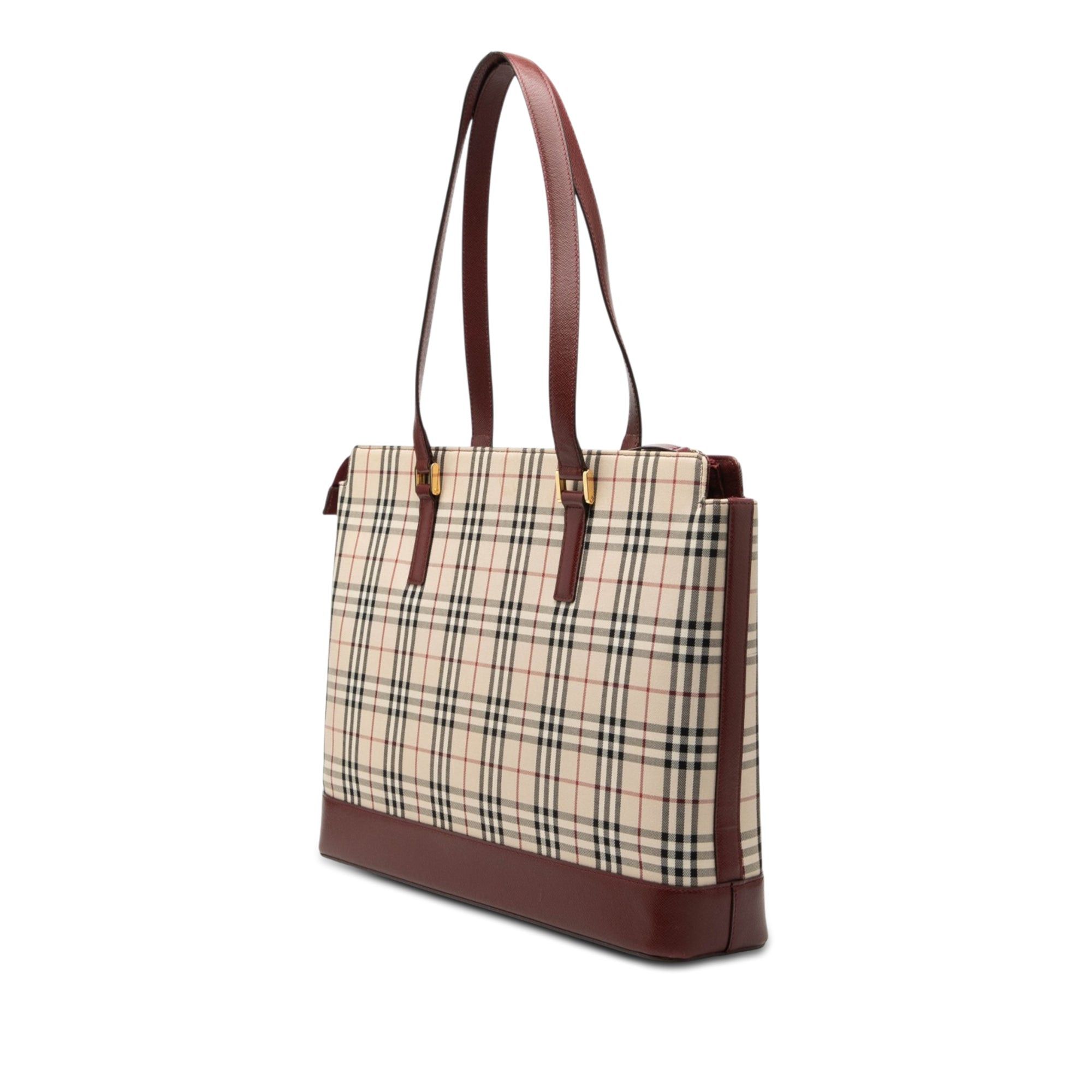 Burberry House Check Canvas Tote Size ONE SIZE - 2 Thumbnail