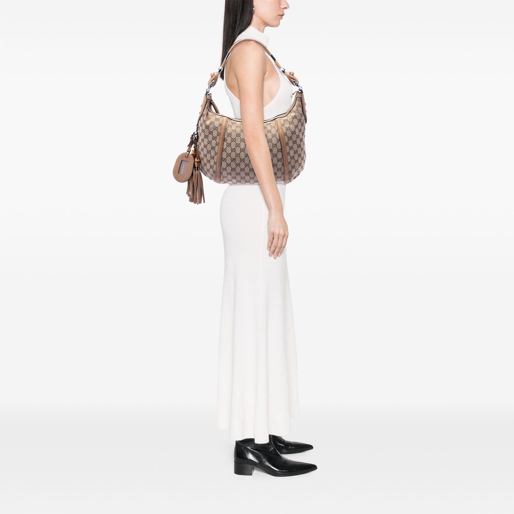 Gucci GG Canvas Techno Horsebit Hobo Size ONE SIZE - 7 Thumbnail