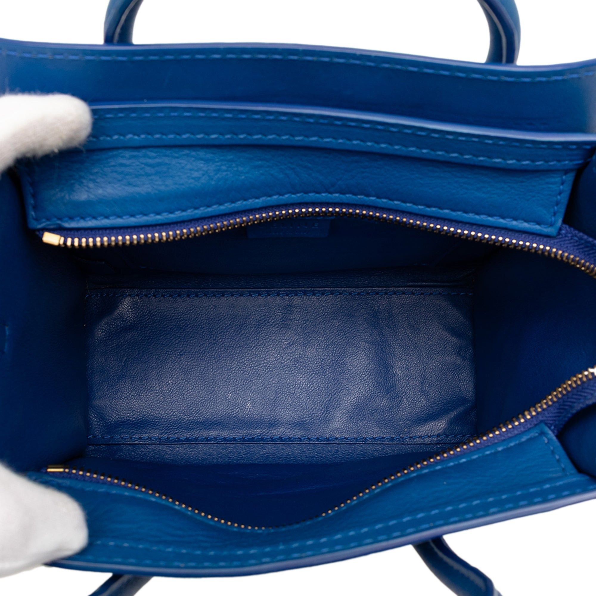 Celine Nano Leather Luggage Tote Size ONE SIZE - 4 Thumbnail