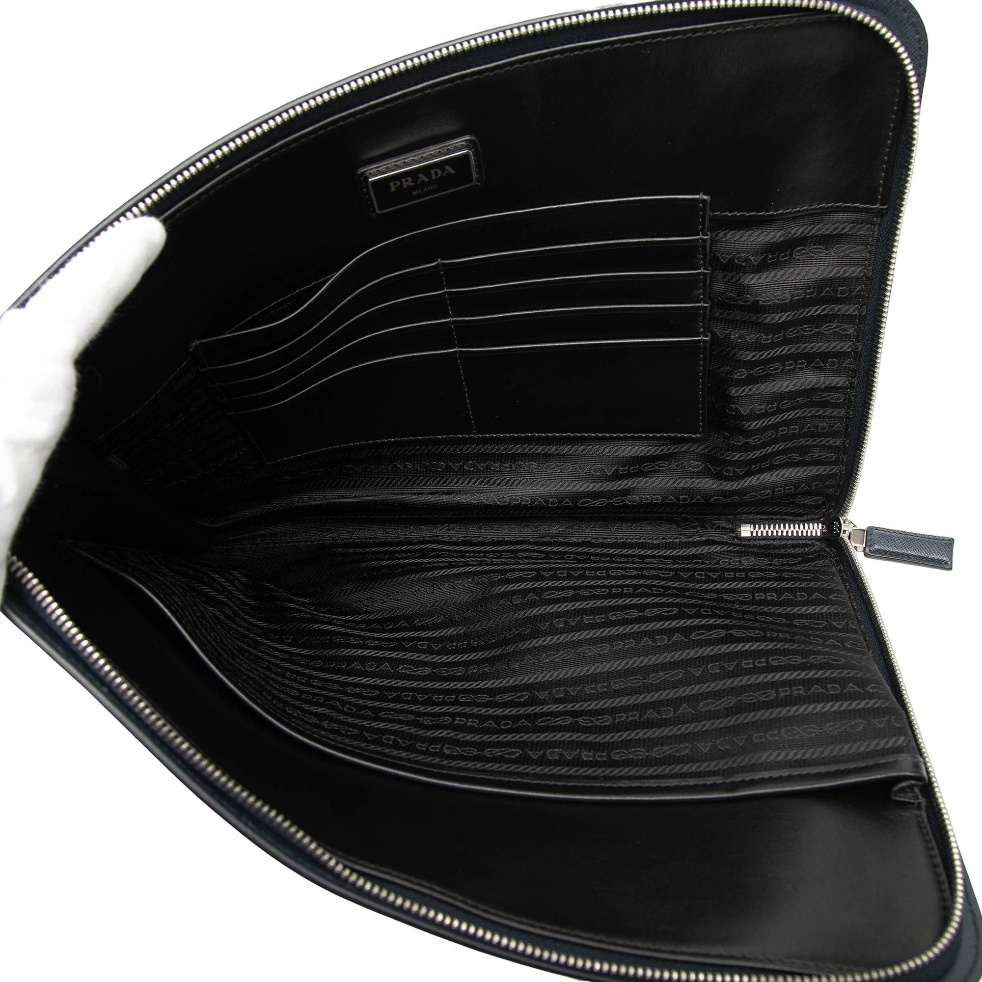 Prada Saffiano Lux Clutch Size ONE SIZE - 4 Thumbnail