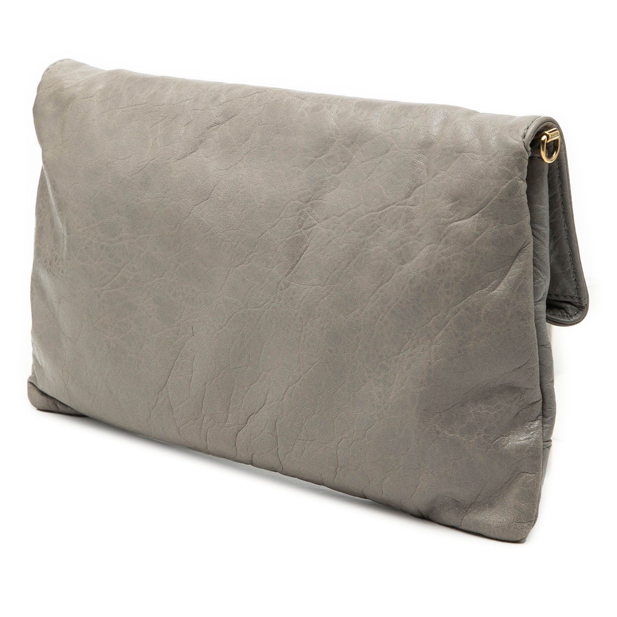 Balenciaga Lambskin Motocross Giant 12 Envelope Clutch With Strap Size ONE SIZE - 2 Thumbnail