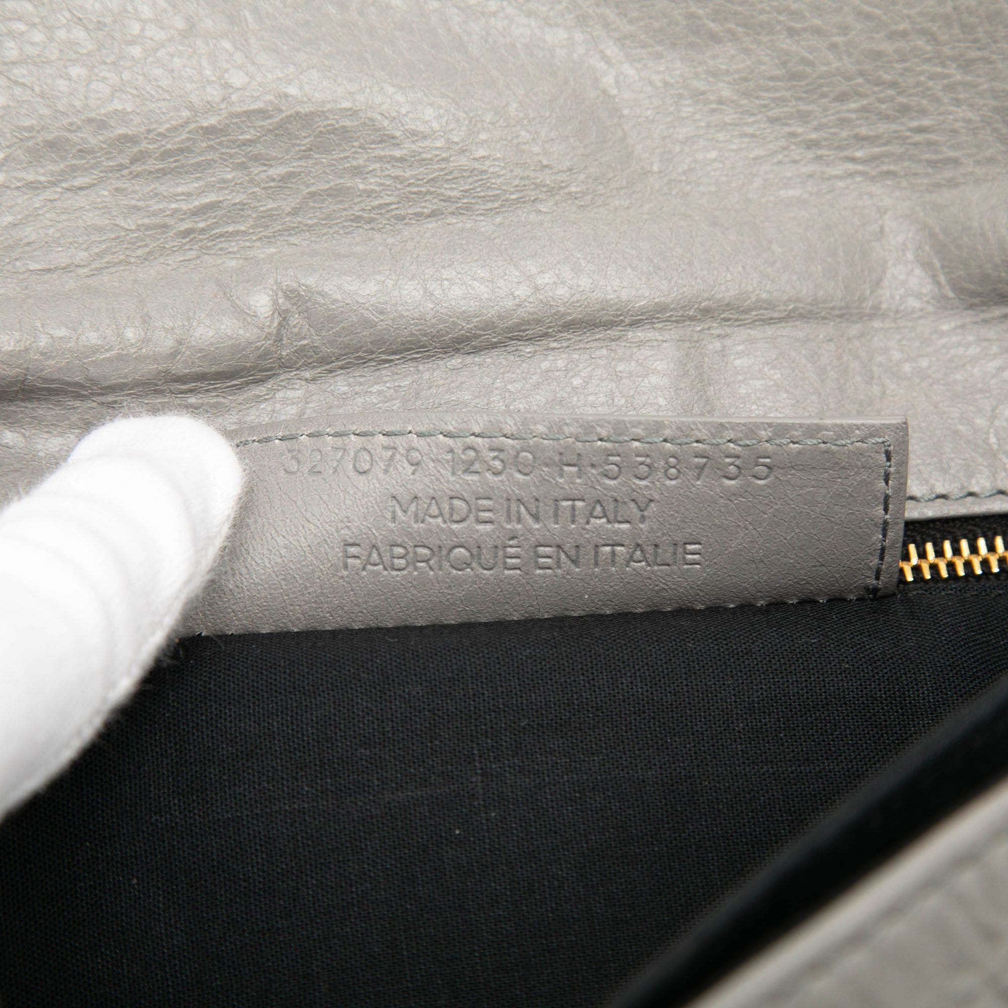 Balenciaga Lambskin Motocross Giant 12 Envelope Clutch With Strap Size ONE SIZE - 6 Thumbnail