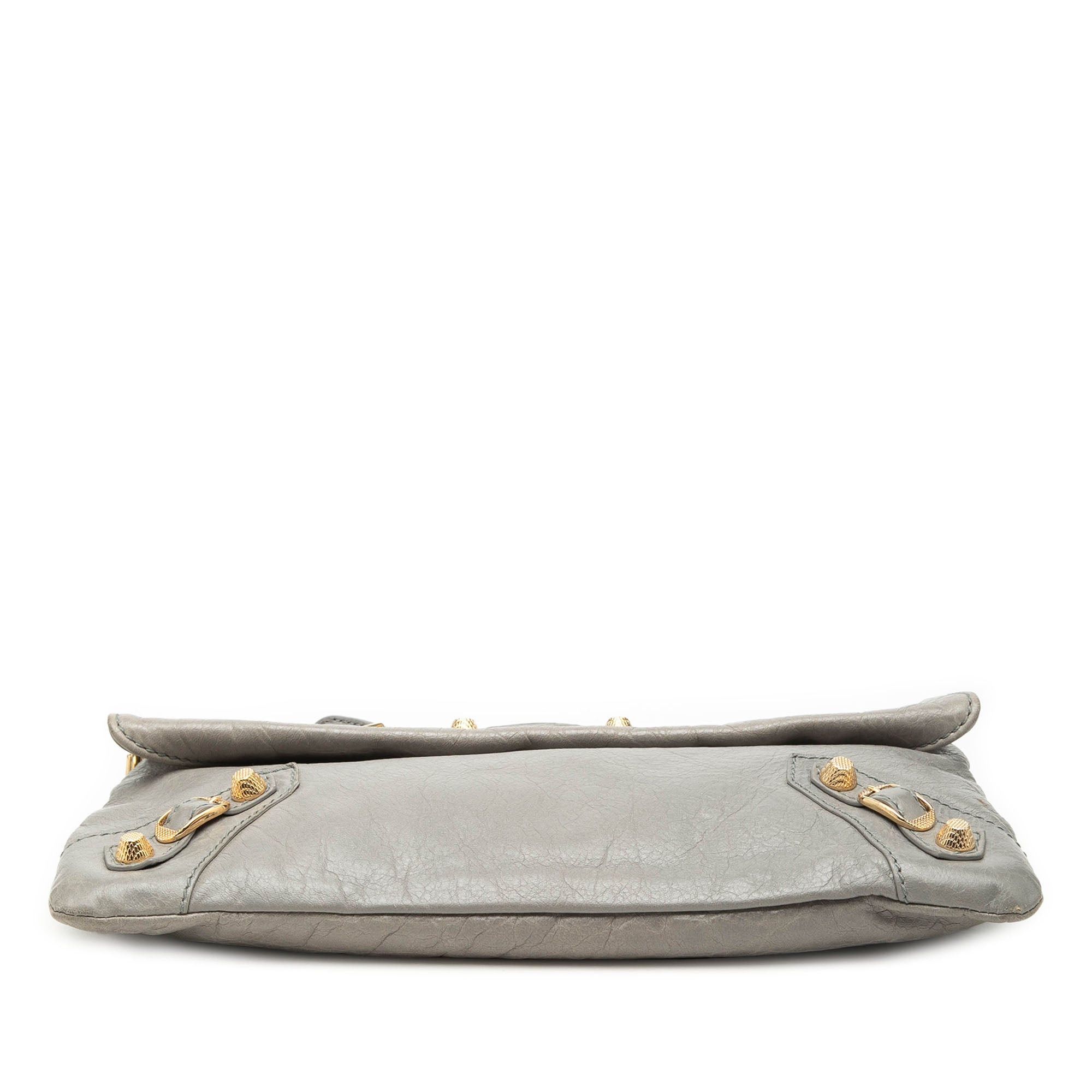 Balenciaga Lambskin Motocross Giant 12 Envelope Clutch With Strap Size ONE SIZE - 3 Thumbnail