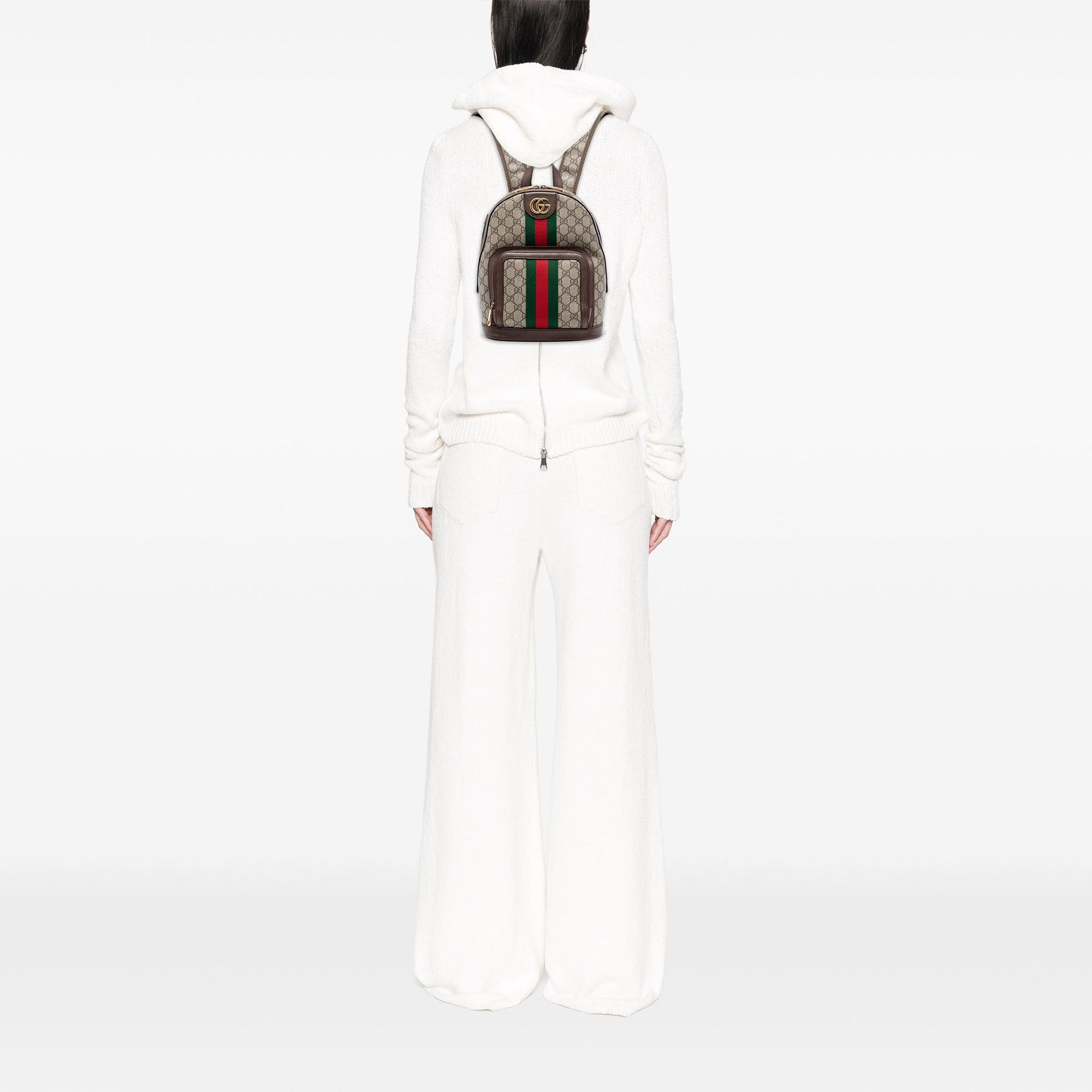 Gucci Small GG Supreme Web Ophidia Backpack Size ONE SIZE - 7 Thumbnail