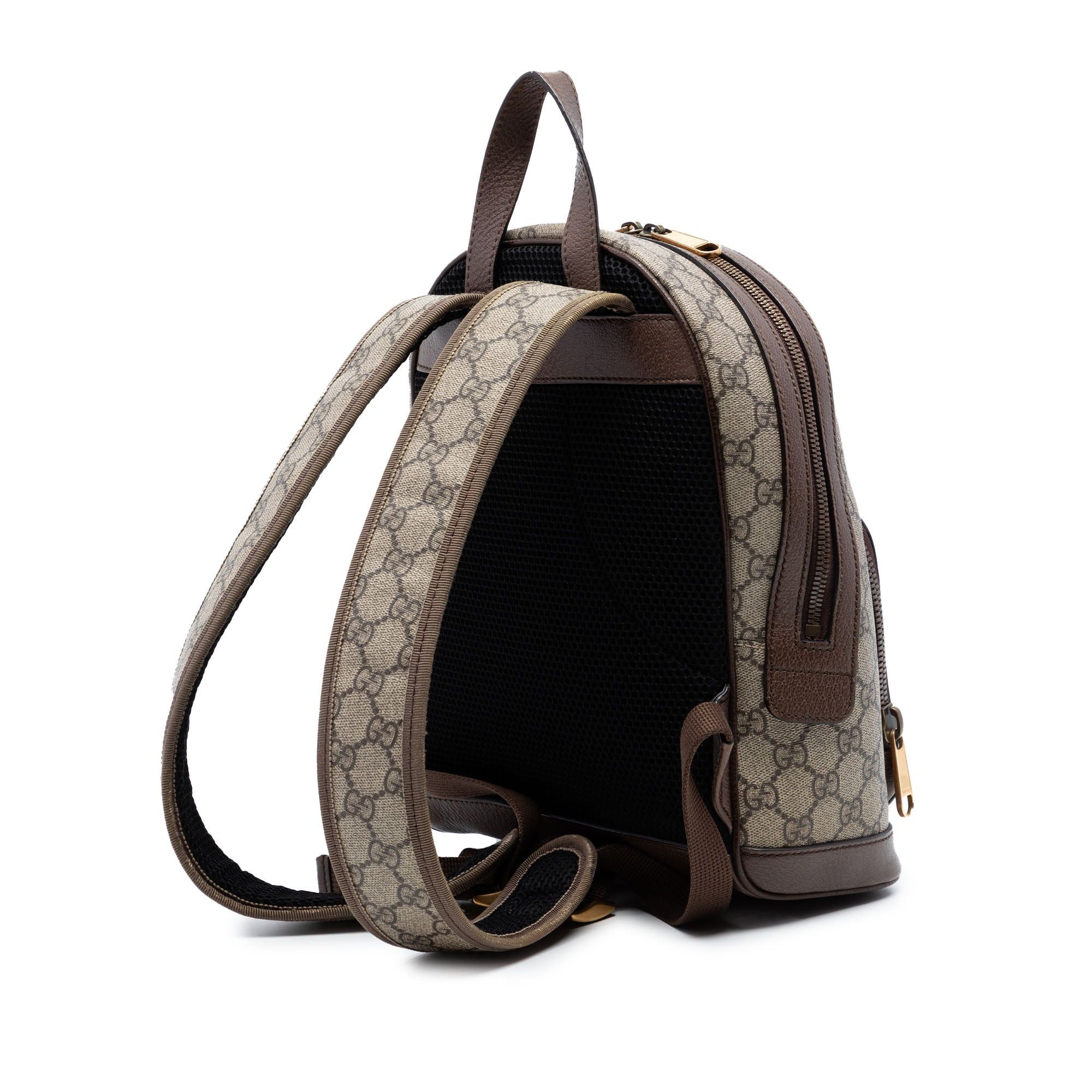 Gucci Small GG Supreme Web Ophidia Backpack Size ONE SIZE - 2 Thumbnail
