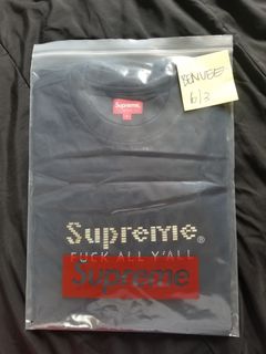 Supreme gold best sale bars tee black