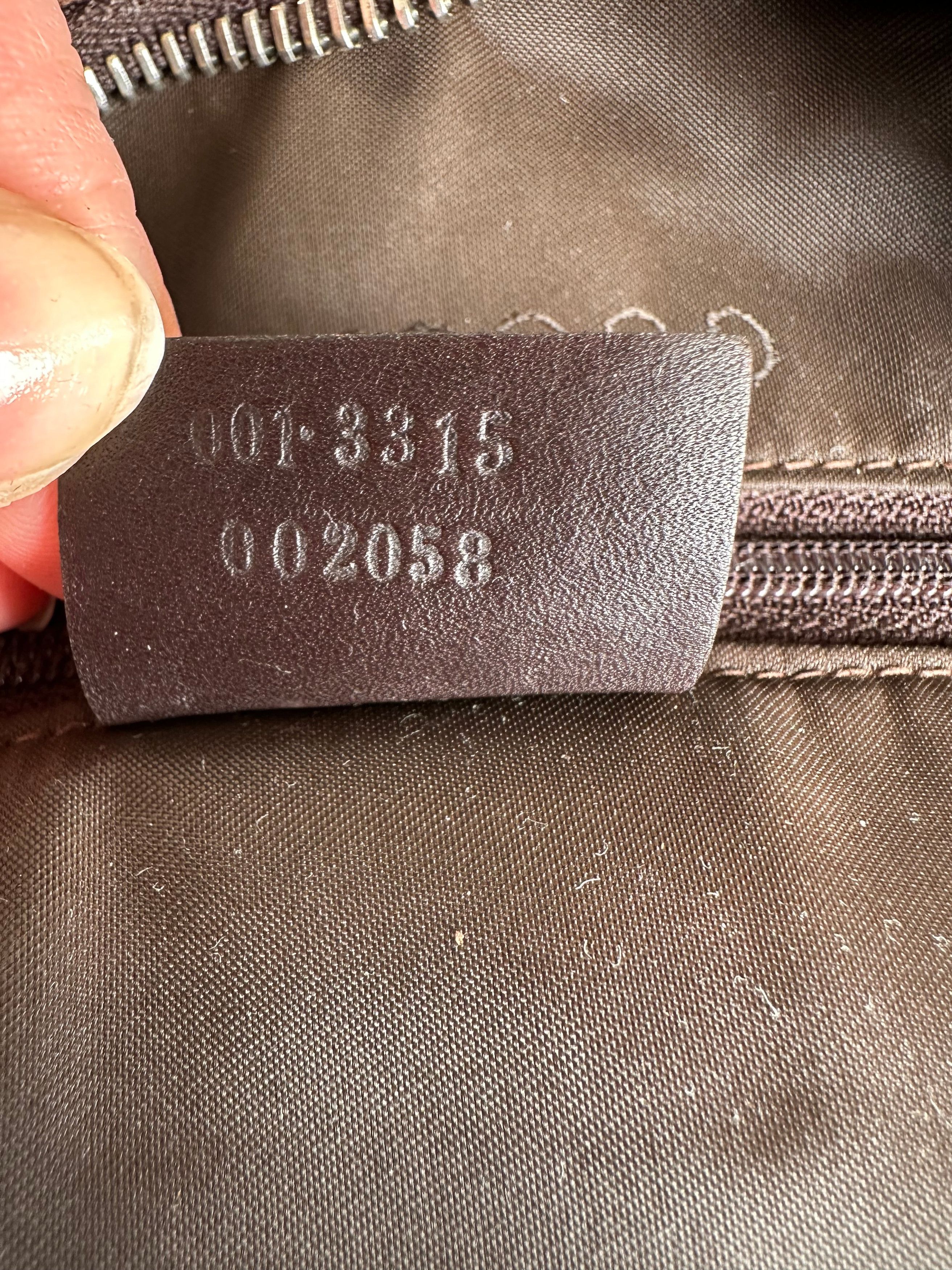 Gucci Vintage Canvas Leather Hobo Shoulder Bag Olive Green Brown Size ONE SIZE - 9 Thumbnail