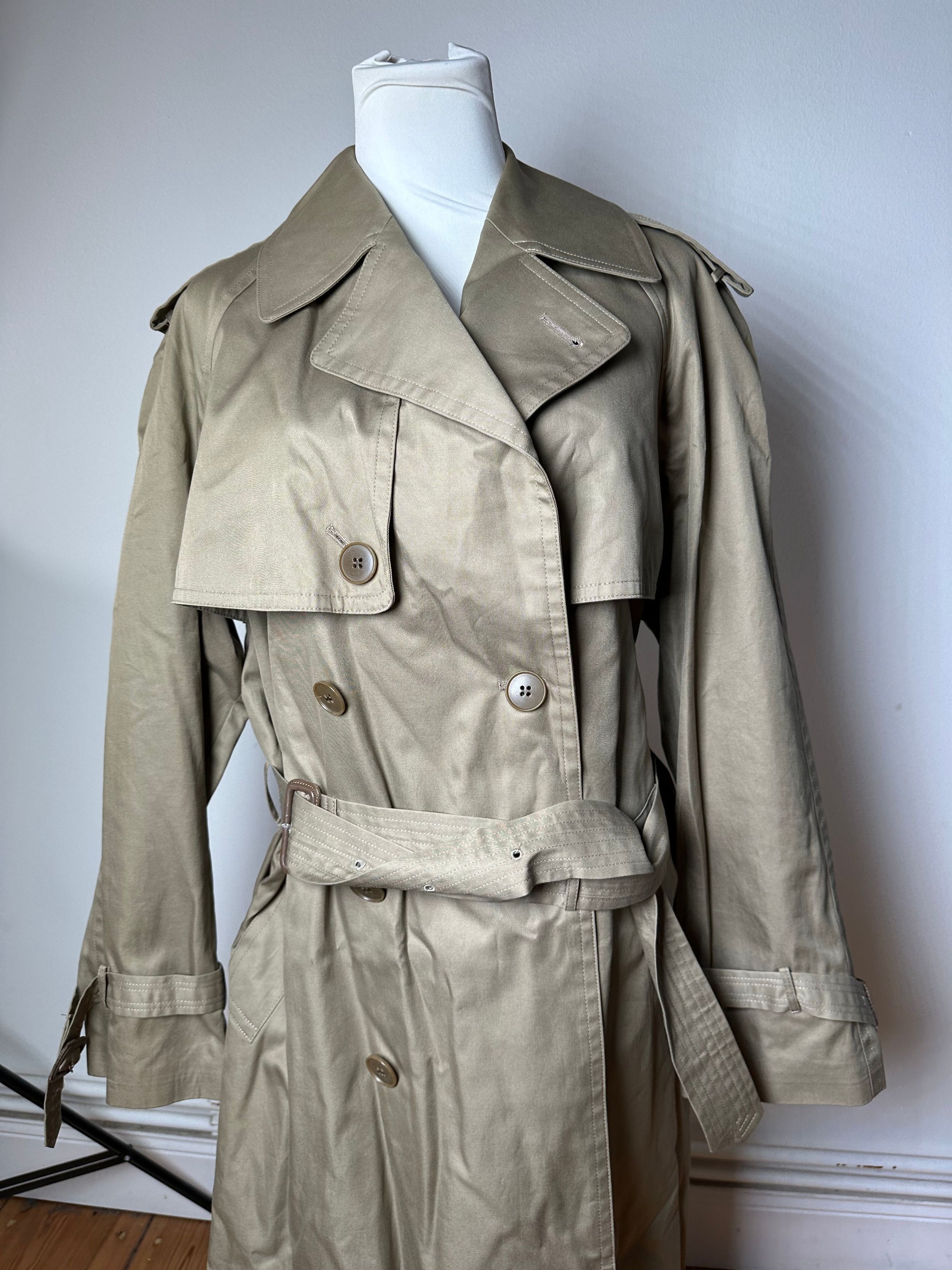 Yves Saint Laurent Vintage Trench Coat Sage Green M/L Size M / US 6-8 / IT 42-44 - 12 Thumbnail