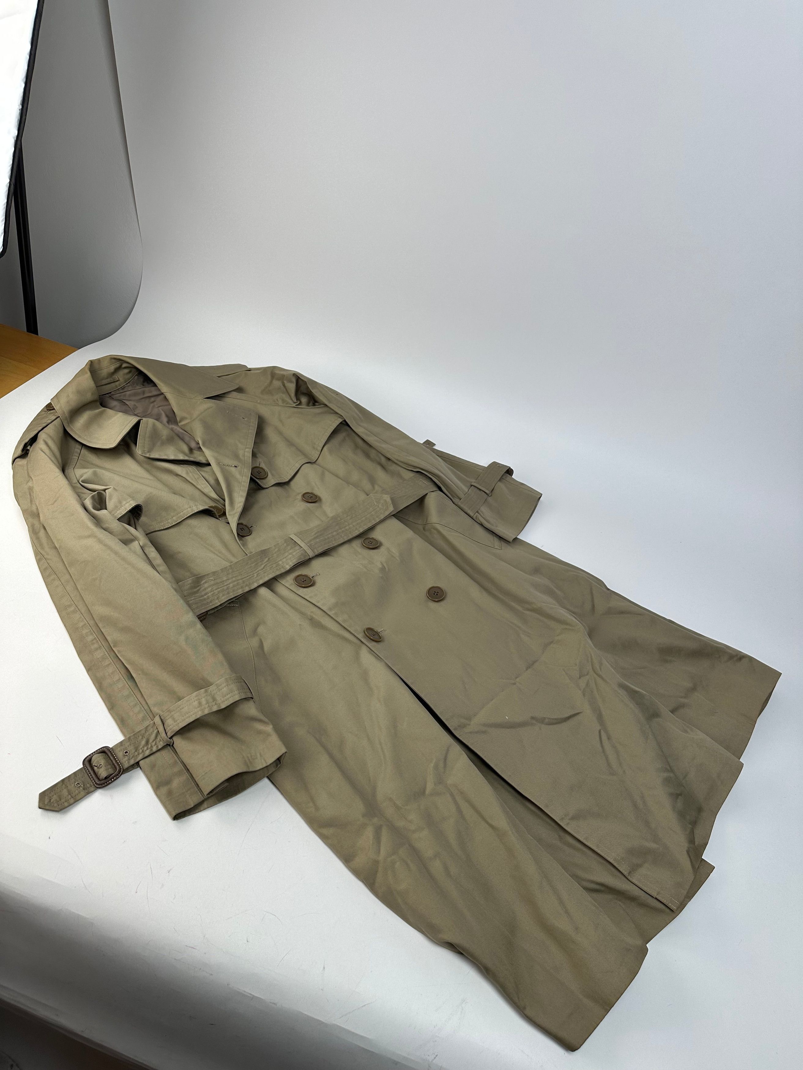 Yves Saint Laurent Vintage Trench Coat Sage Green M/L Size M / US 6-8 / IT 42-44 - 4 Thumbnail