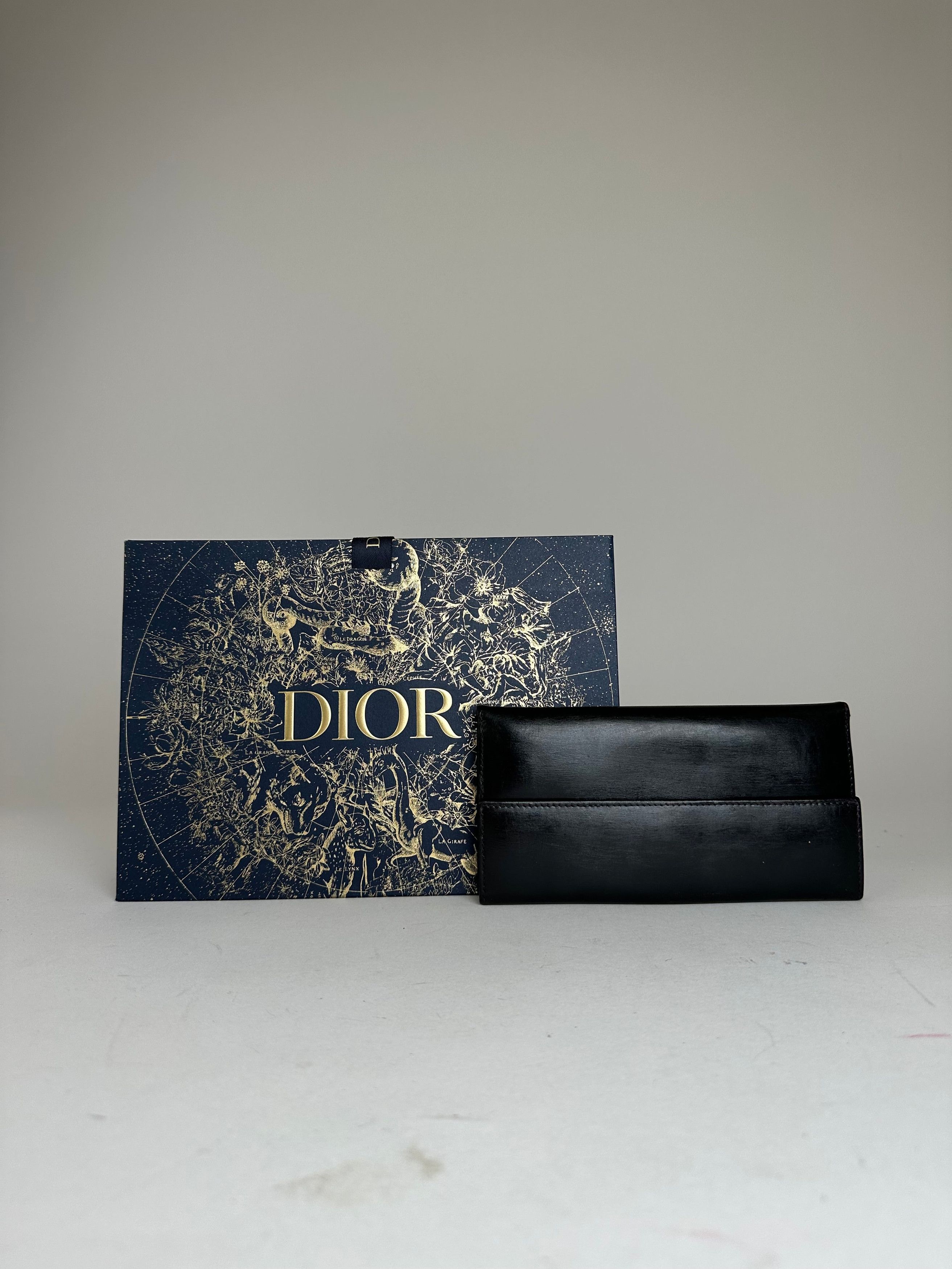 Dior Vintage Leather Flap Long Wallet Black Size ONE SIZE - 12 Thumbnail