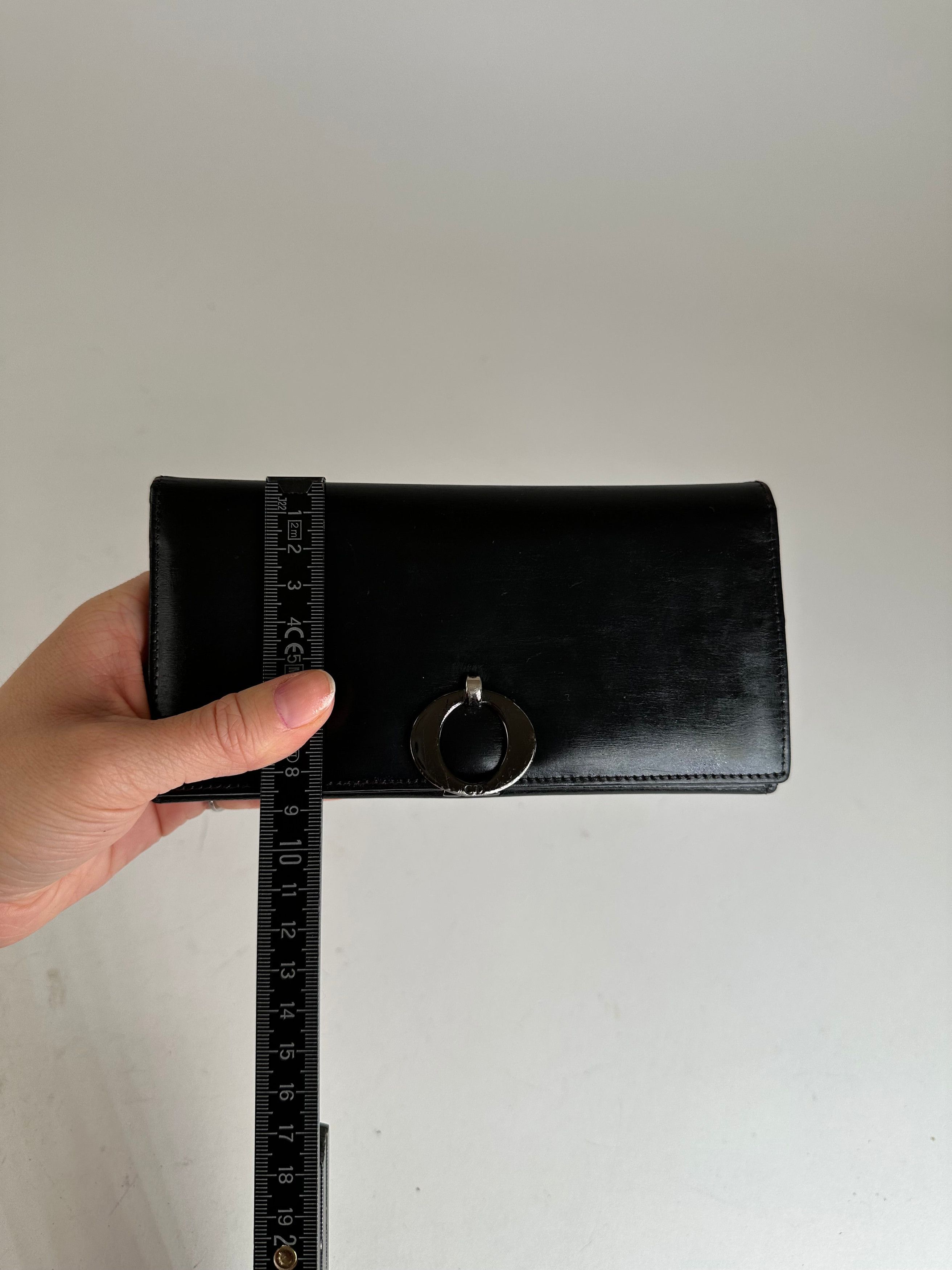 Dior Vintage Leather Flap Long Wallet Black Size ONE SIZE - 10 Thumbnail