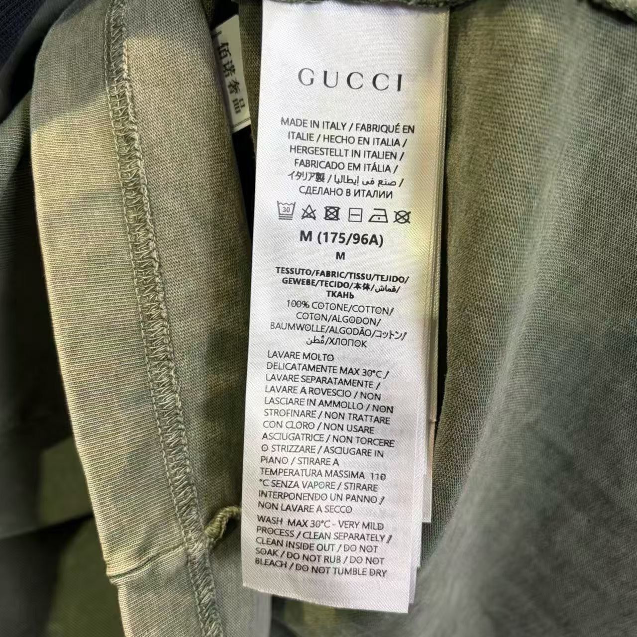 Gucci Gucci Distressed Green T-Shirt m Men Size US M / EU 48-50 / 2 - 5 Thumbnail
