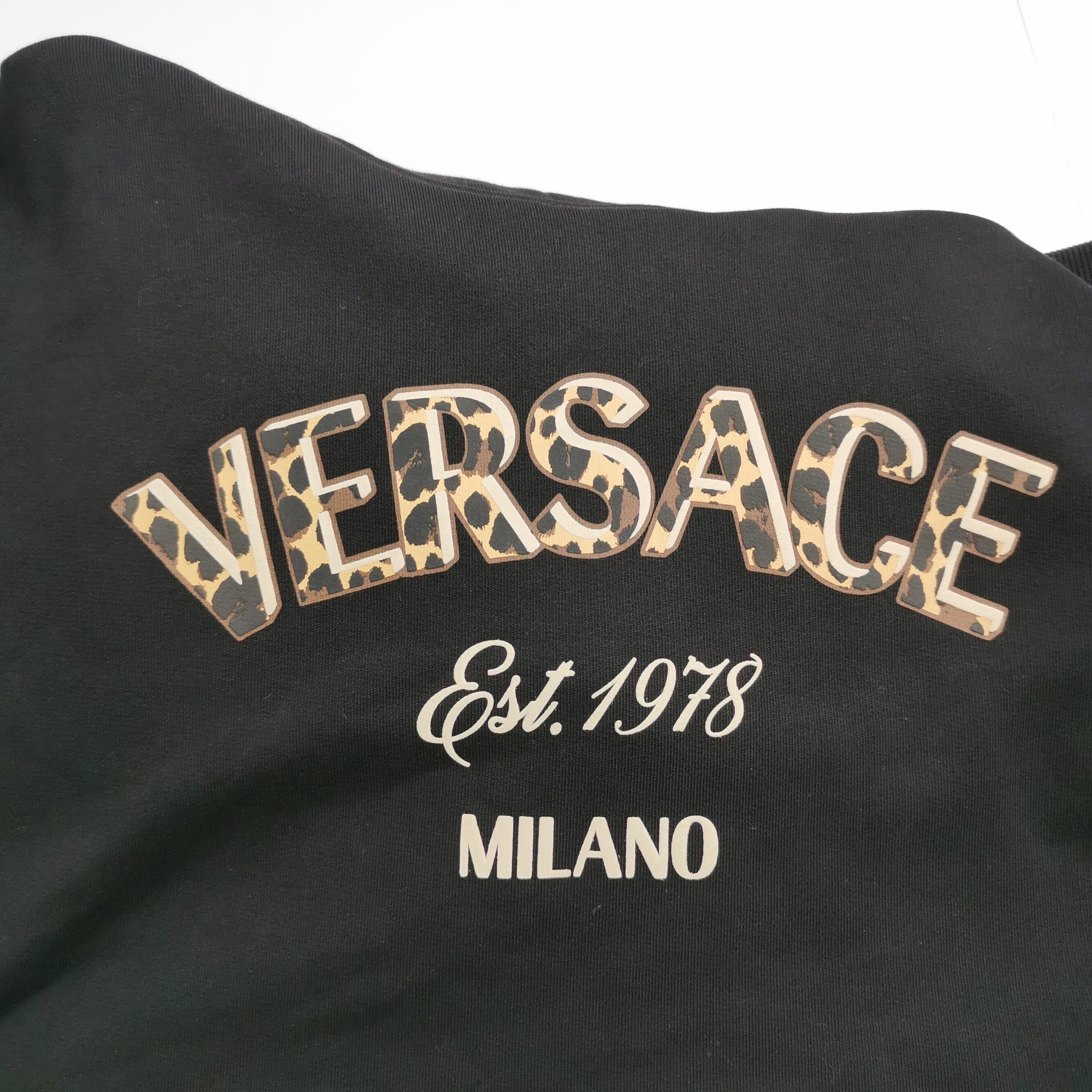 Versace Versace Leopard Print Logo Hoodie Size 44 Size US S / EU 44-46 / 1 - 4 Thumbnail