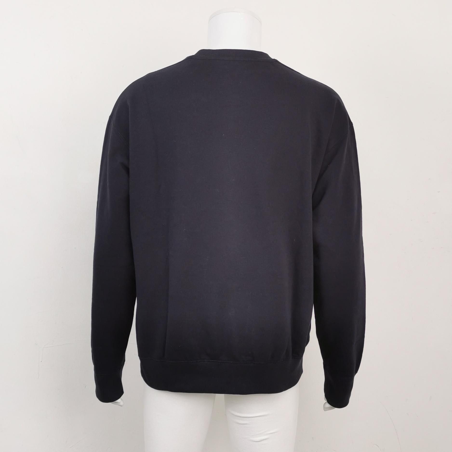 Jil Sander Jil Sander Navy Cotton Logo Sweatshirt Size L Size US L / EU 52-54 / 3 - 3 Thumbnail