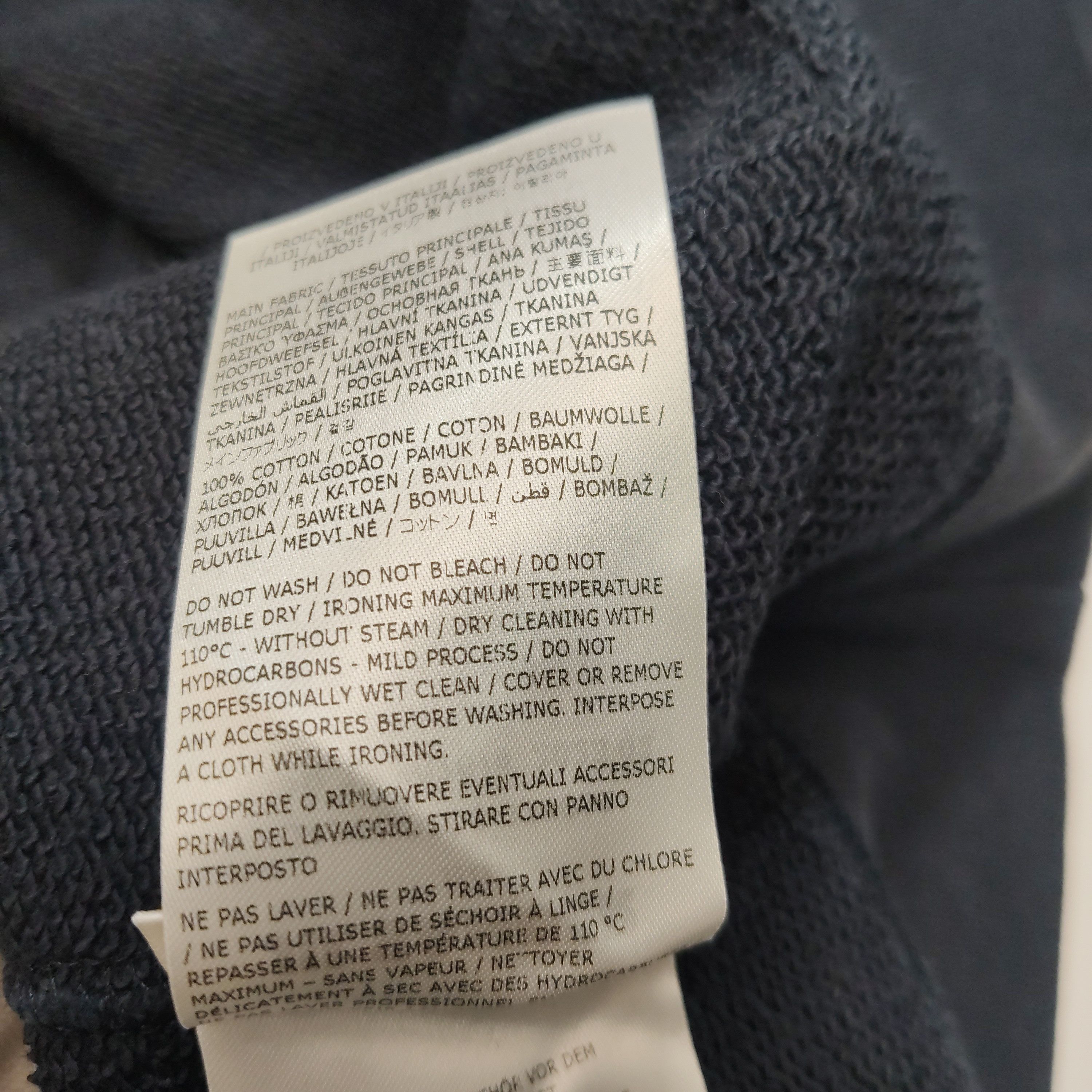 Jil Sander Jil Sander Navy Cotton Logo Sweatshirt Size L Size US L / EU 52-54 / 3 - 8 Thumbnail