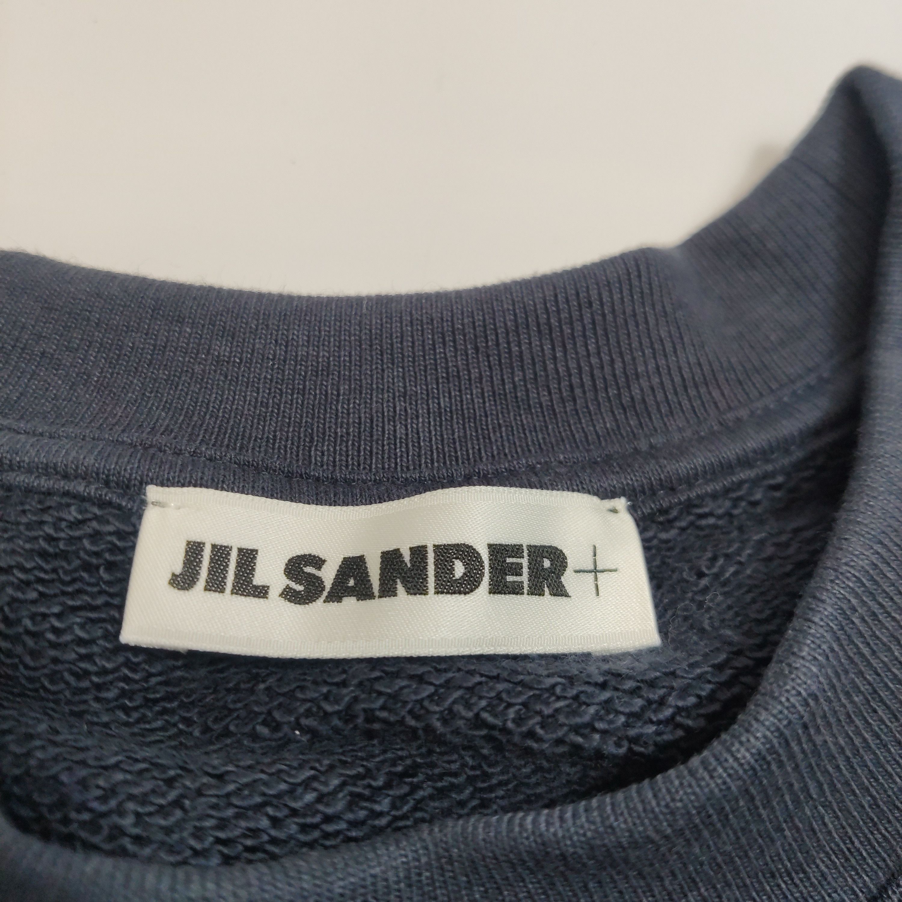 Jil Sander Jil Sander Navy Cotton Logo Sweatshirt Size L Size US L / EU 52-54 / 3 - 5 Thumbnail
