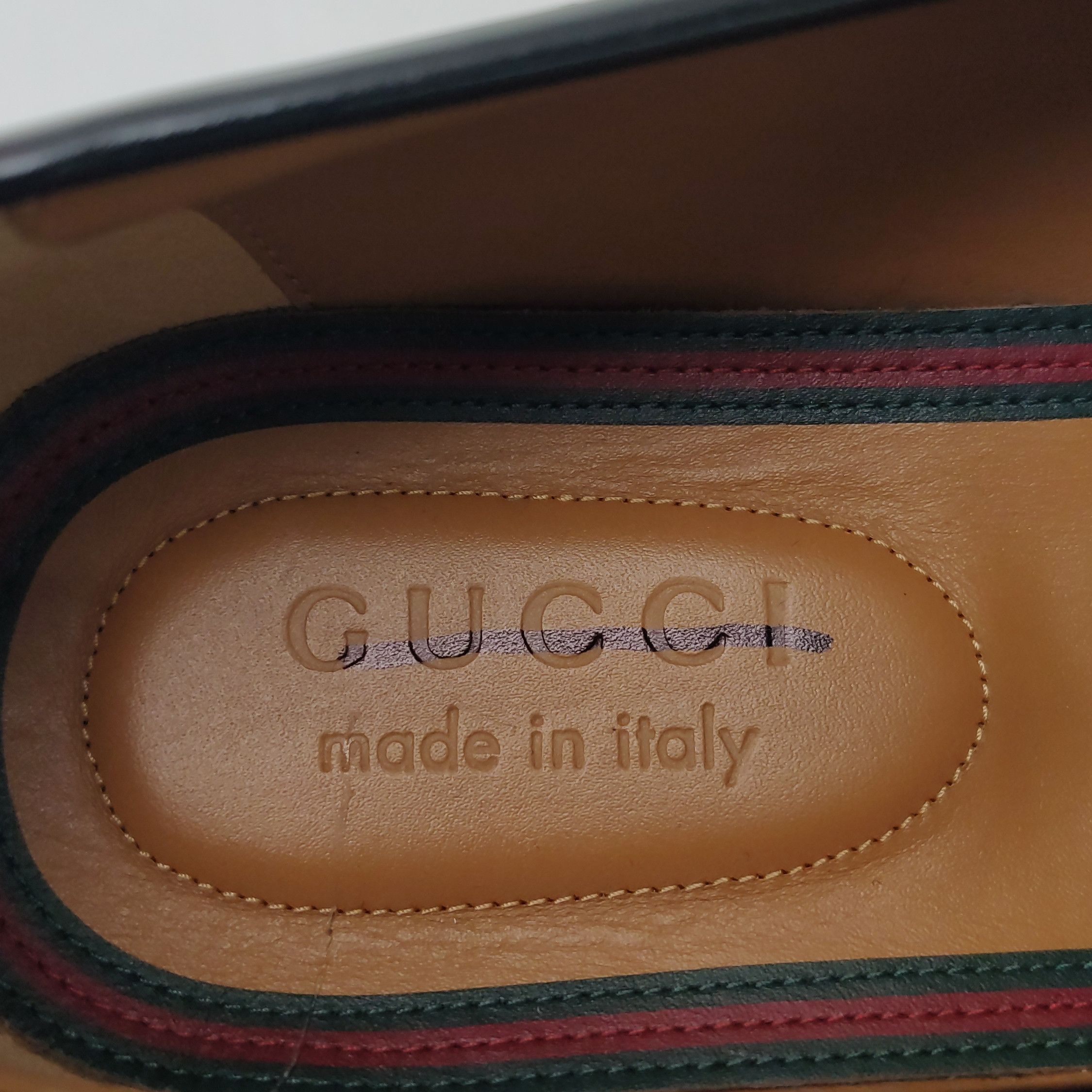 Gucci Gucci Web Stripe Leather Loafers Size 41 Size US 8 / EU 41 - 20 Thumbnail