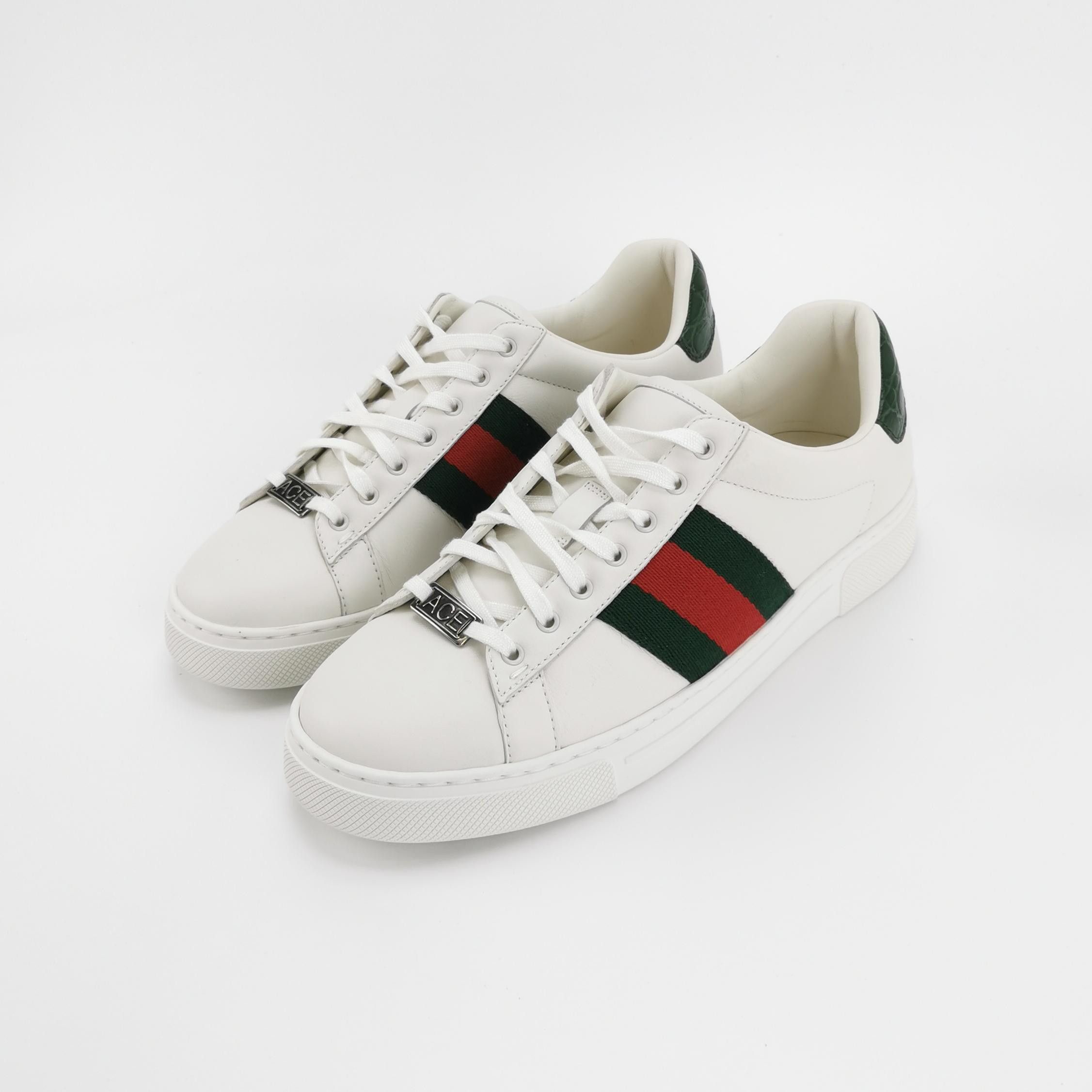 Gucci Gucci Ace Web Low-Top Sneakers EU 40.5 Size US 7 / EU 40 - 3 Thumbnail