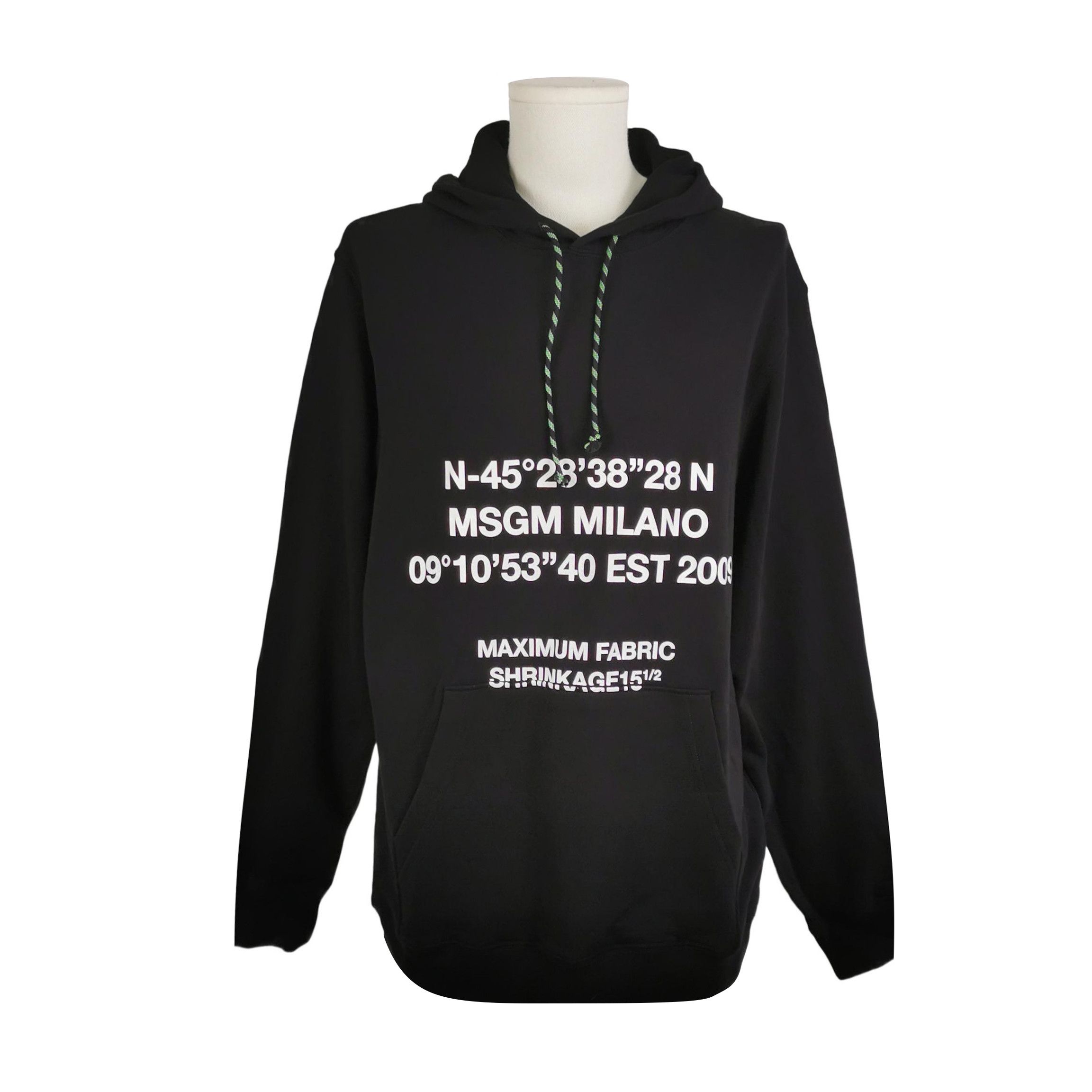 MSGM MSGM Milano Coordinates Logo Hoodie Size M Size US M / EU 48-50 / 2 - 2 Thumbnail